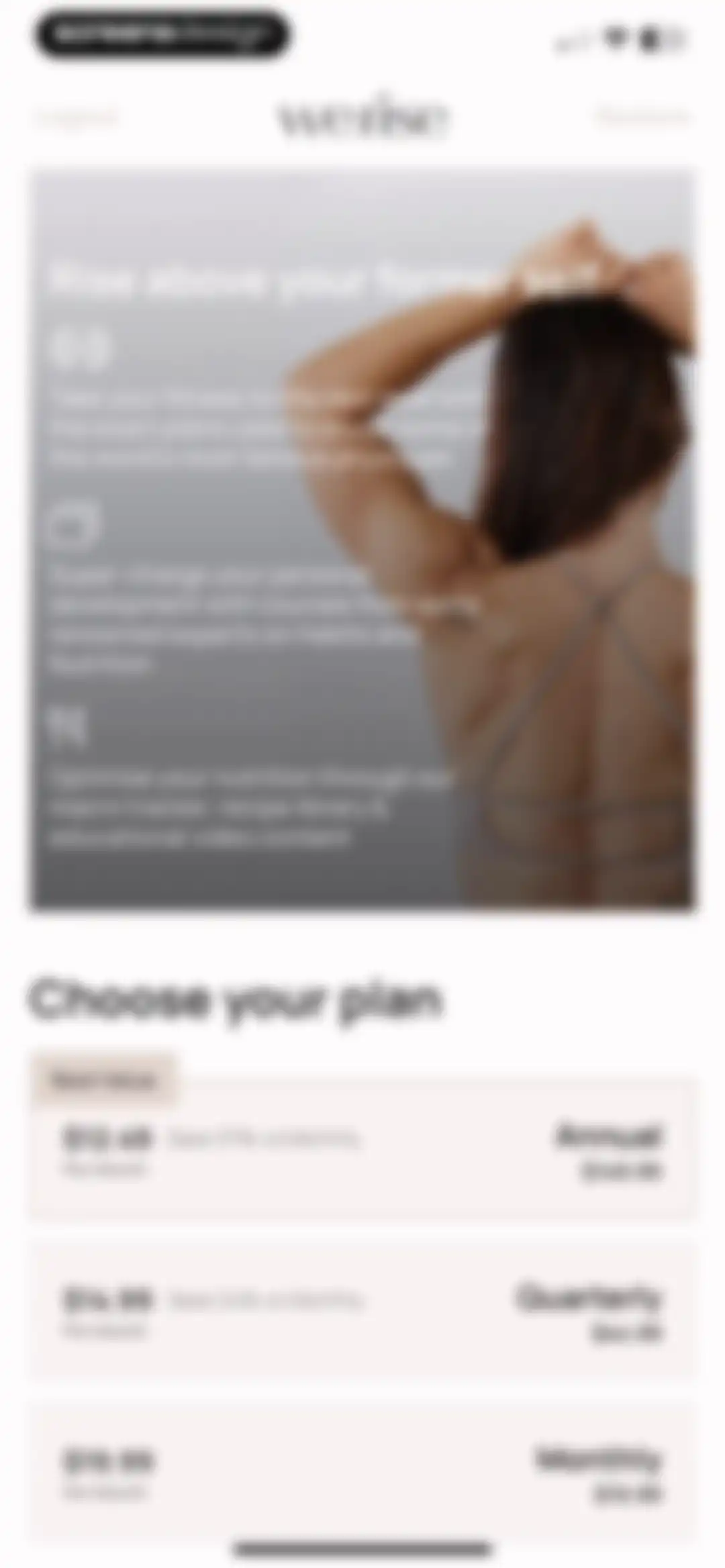 WeRise App screen 4