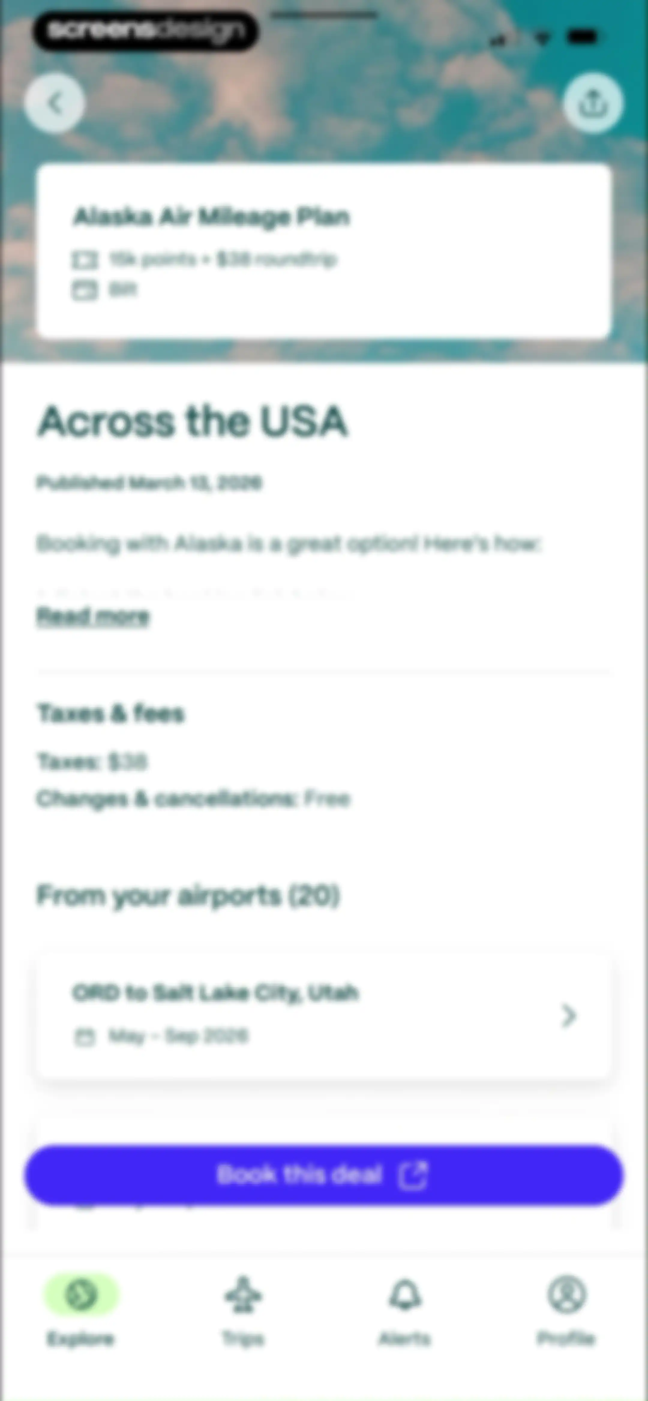 Going: Find Flight Deals screen 43