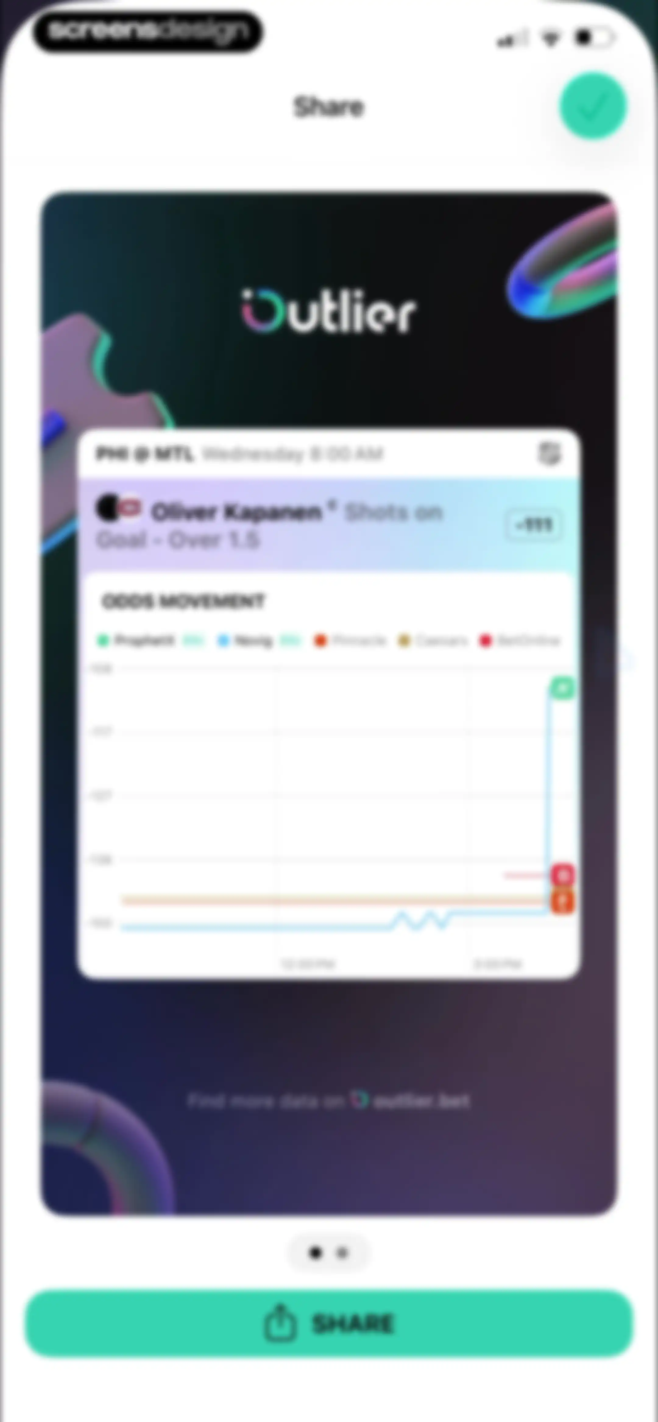 Outlier: Smart Sports Betting screen 83