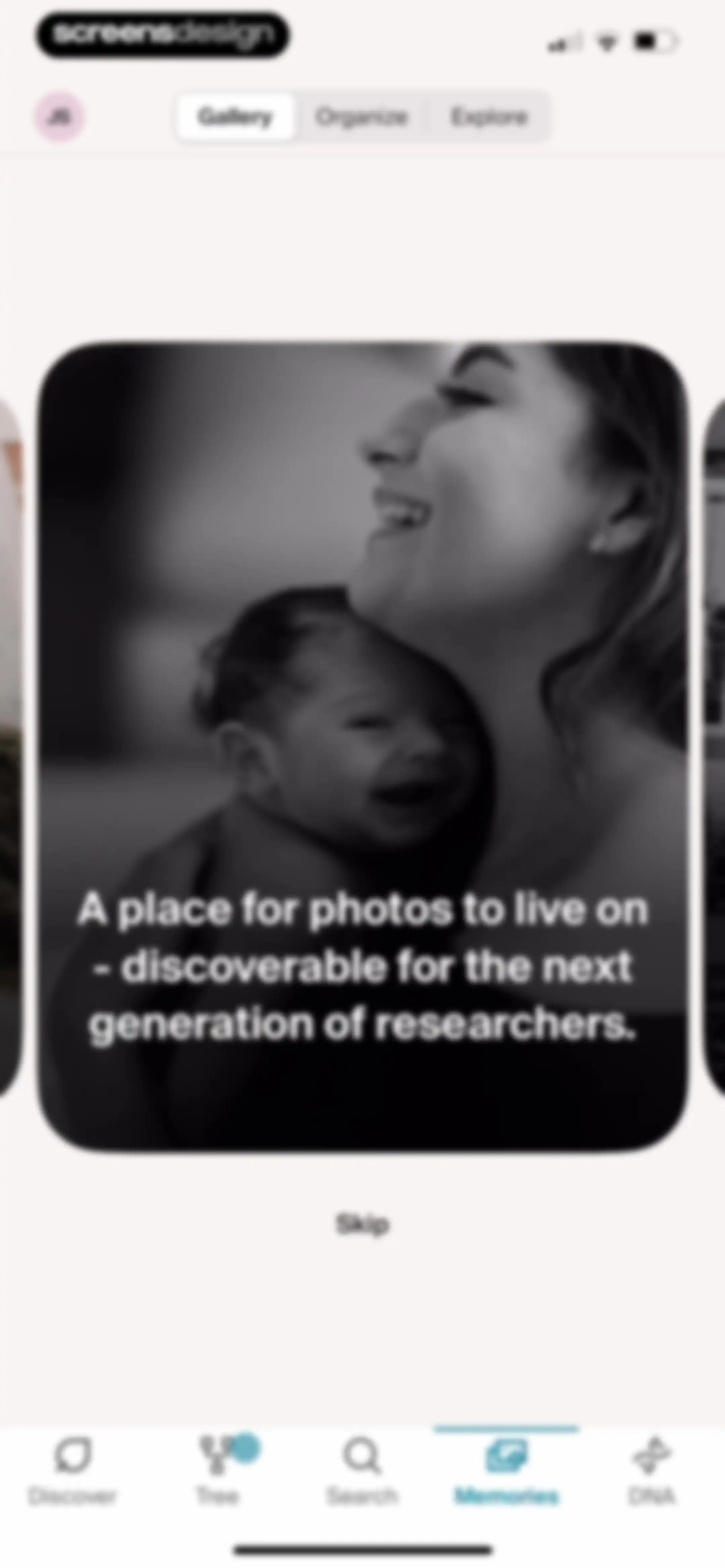 Ancestry: Family History & DNA screen 208