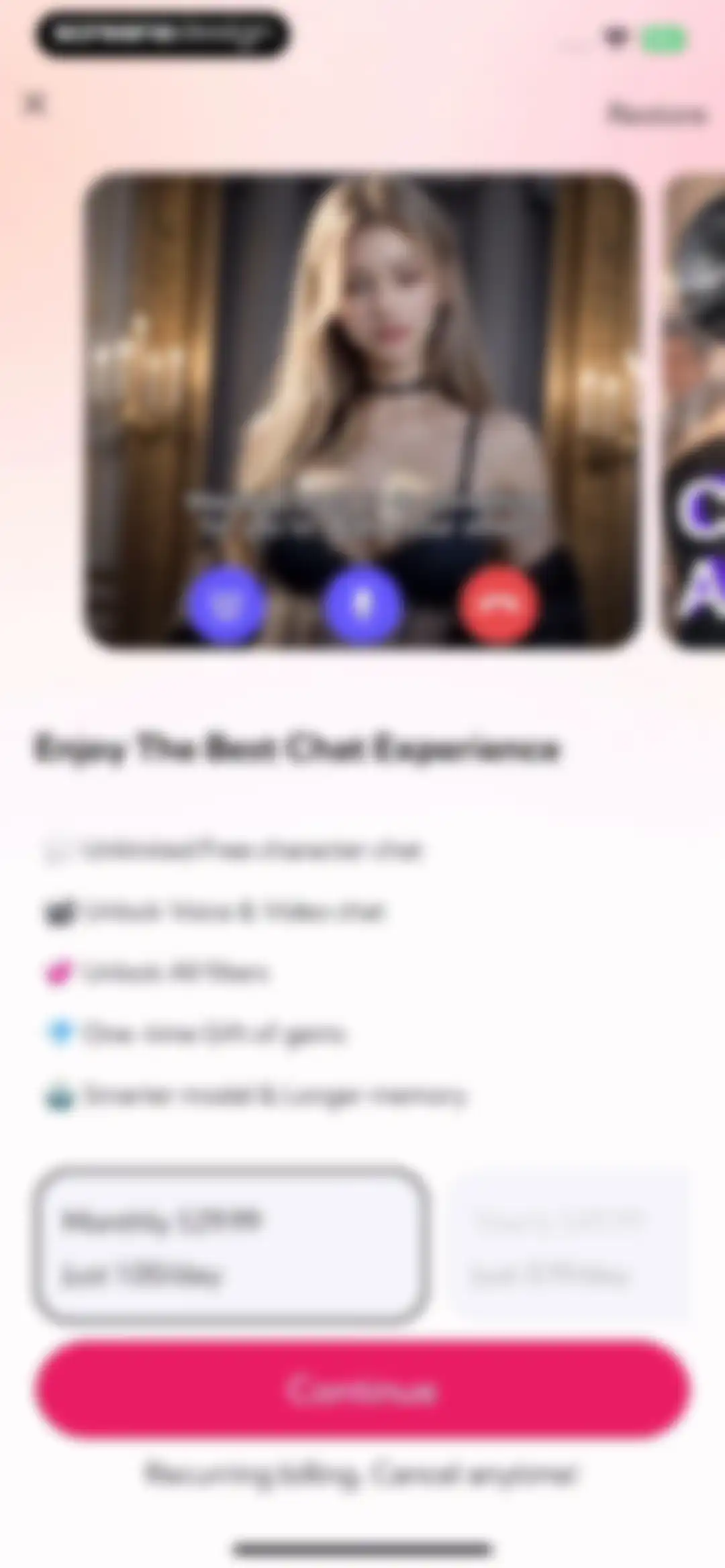 MeetAI：Chat with AI Friend screen 2