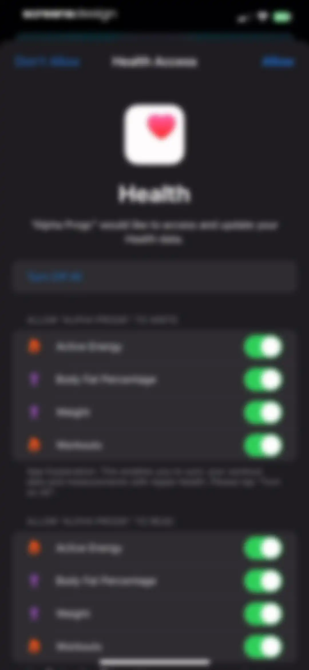 Gym Workout Alpha Progression screen 6