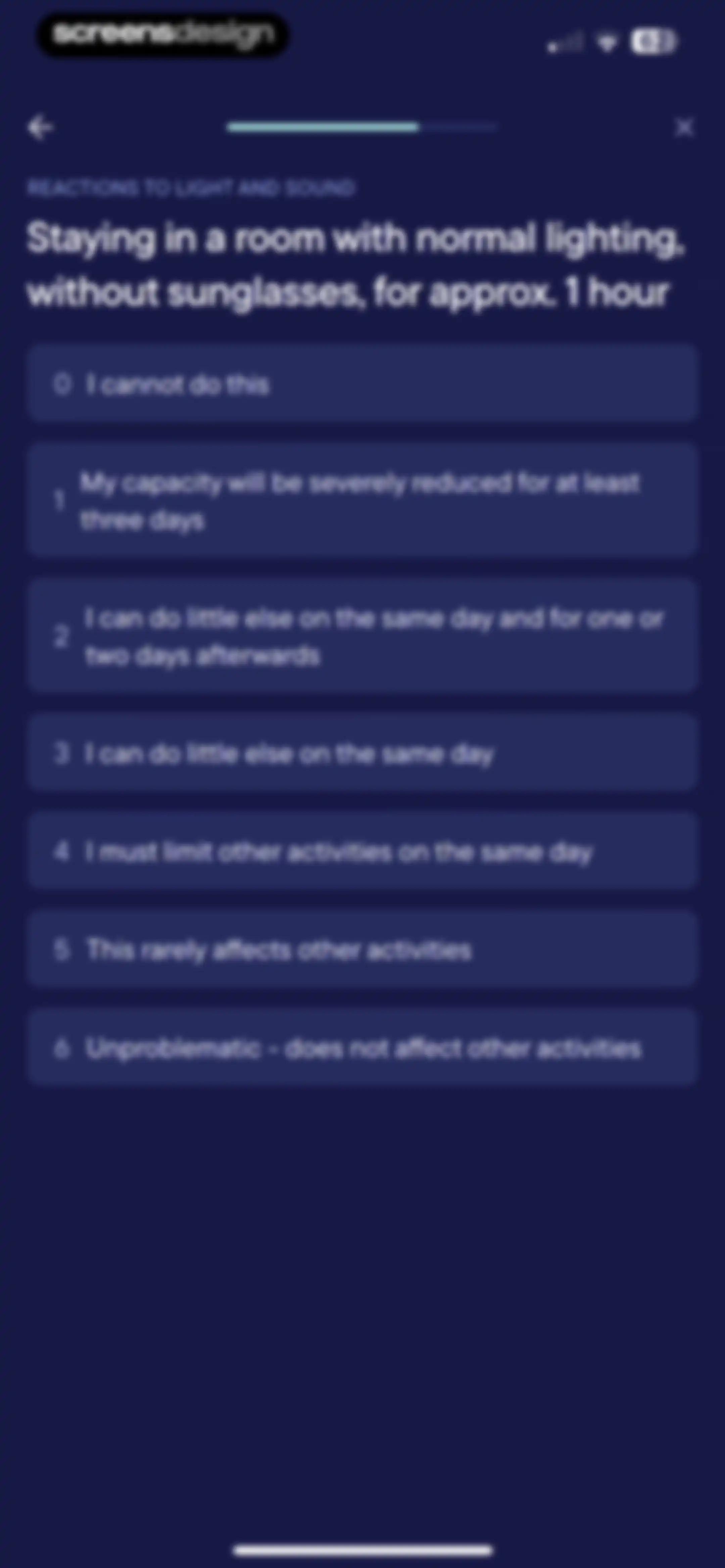 Visible: Pacing for illness screen 80