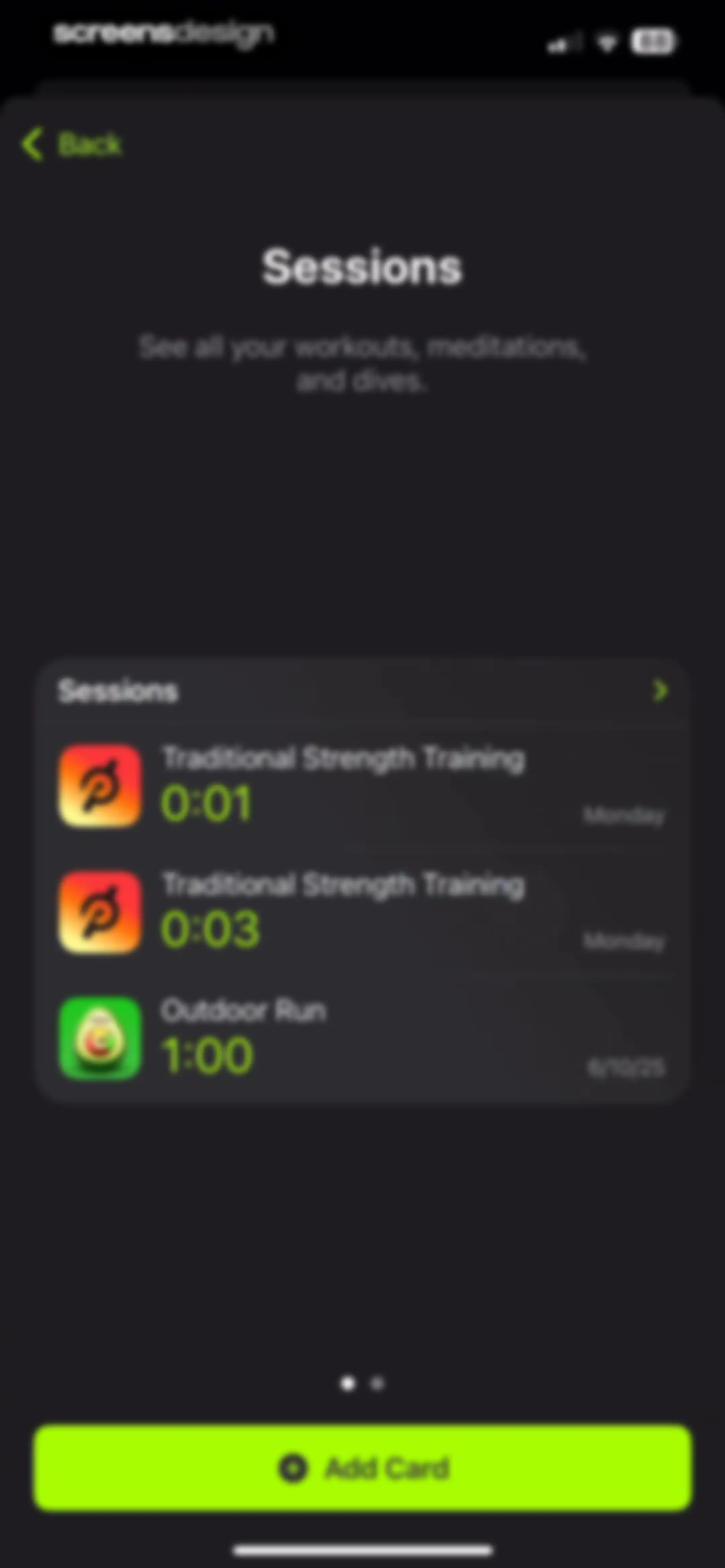 Apple Fitness screen 14