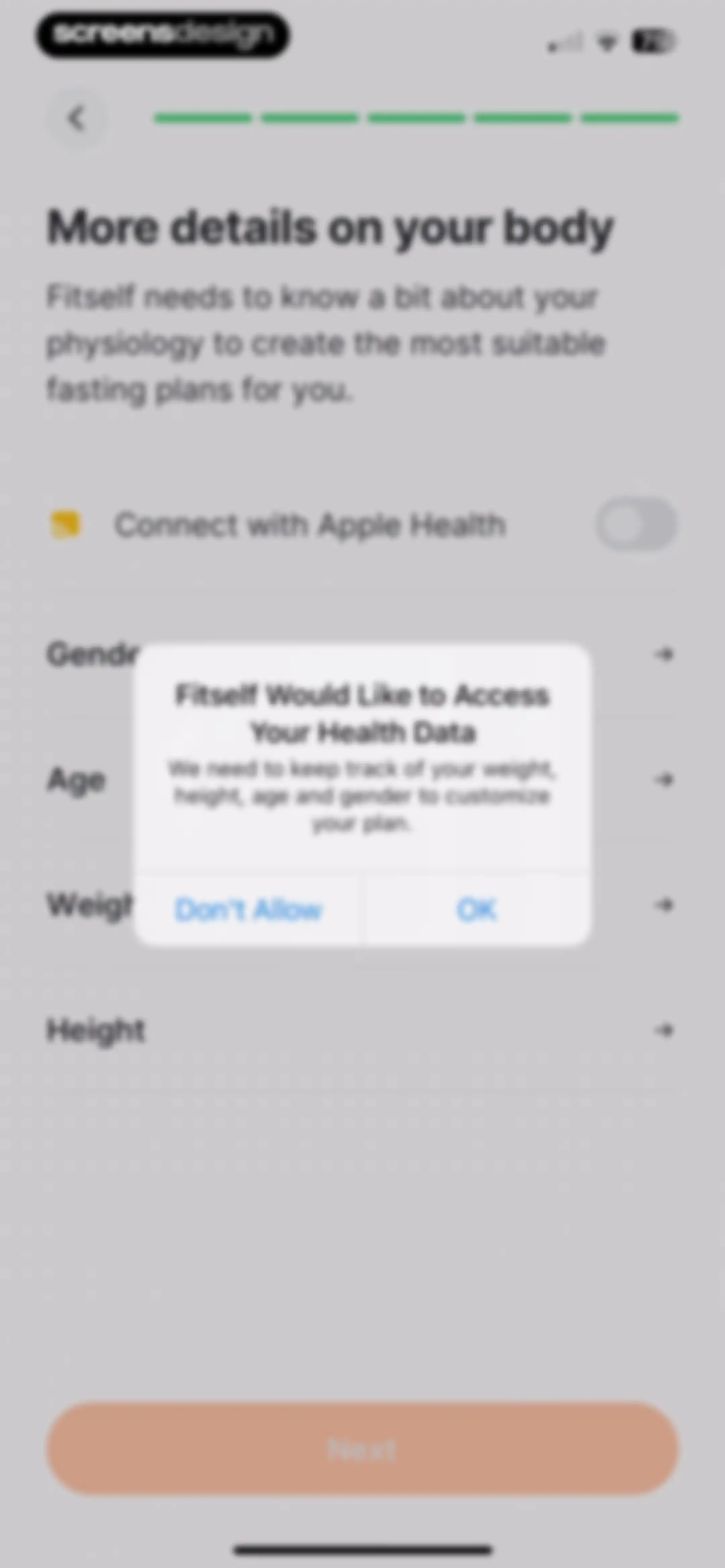 Fitself: Fitness and Fasting screen 27