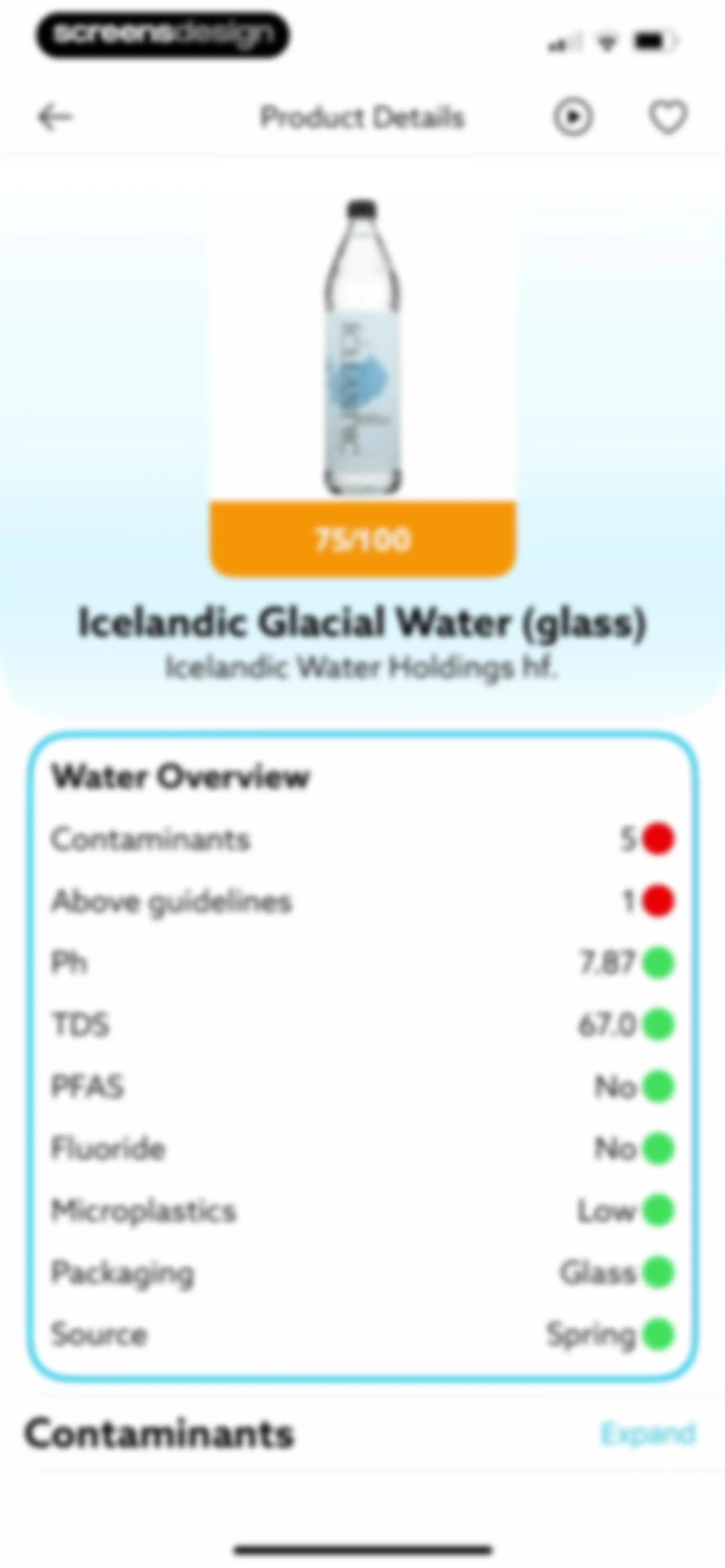 H20Score - Water Rankings screen 26