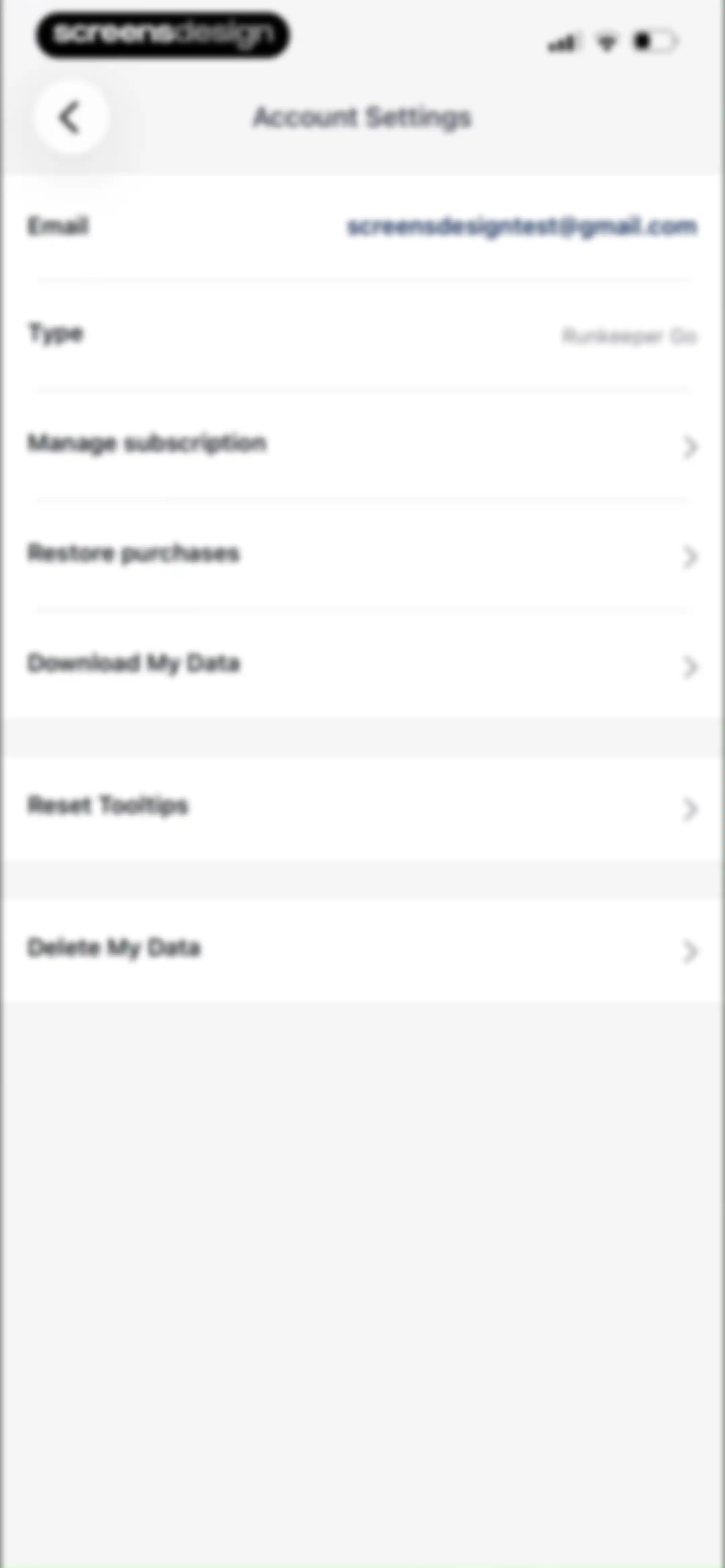ASICS Runkeeper—Run Tracker screen 231