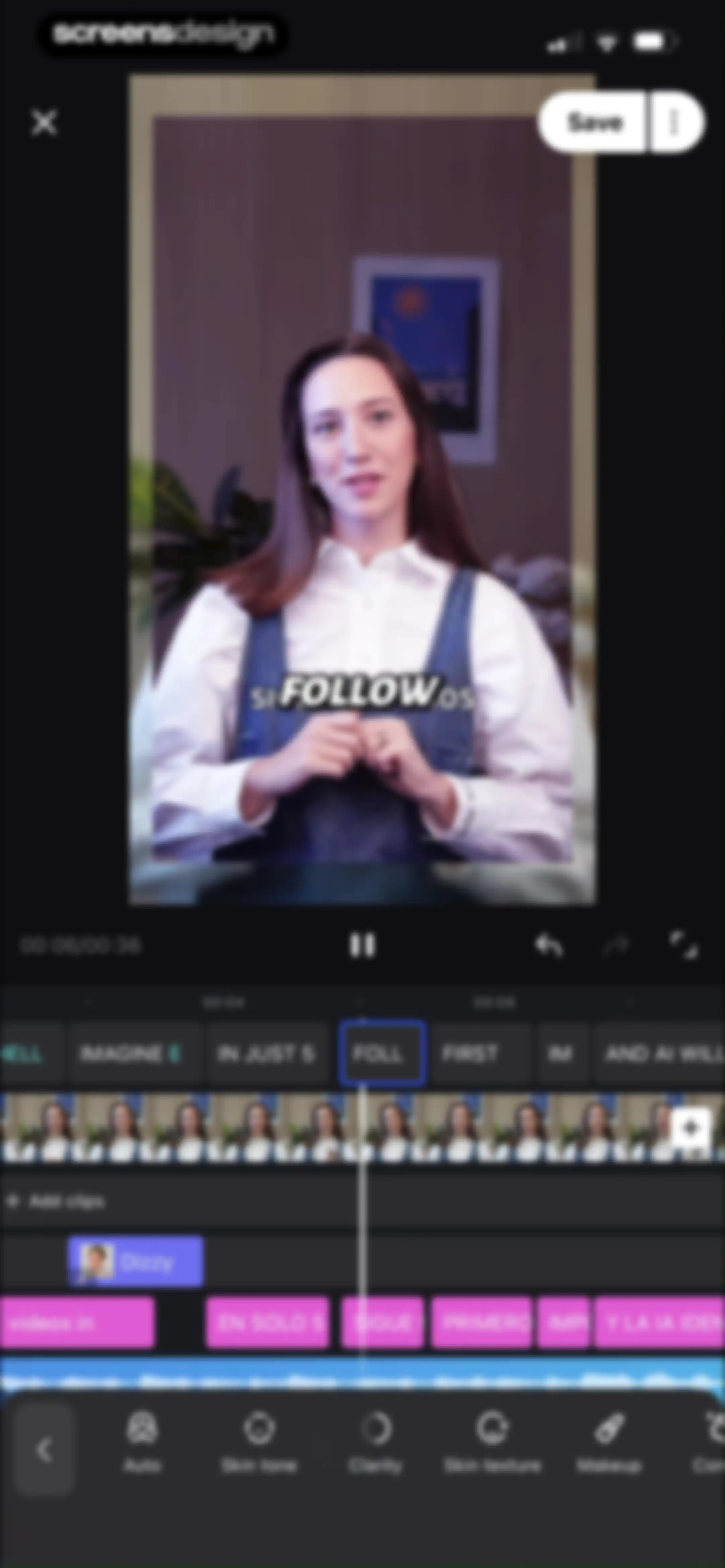 Vmake Labs: create viral video screen 84