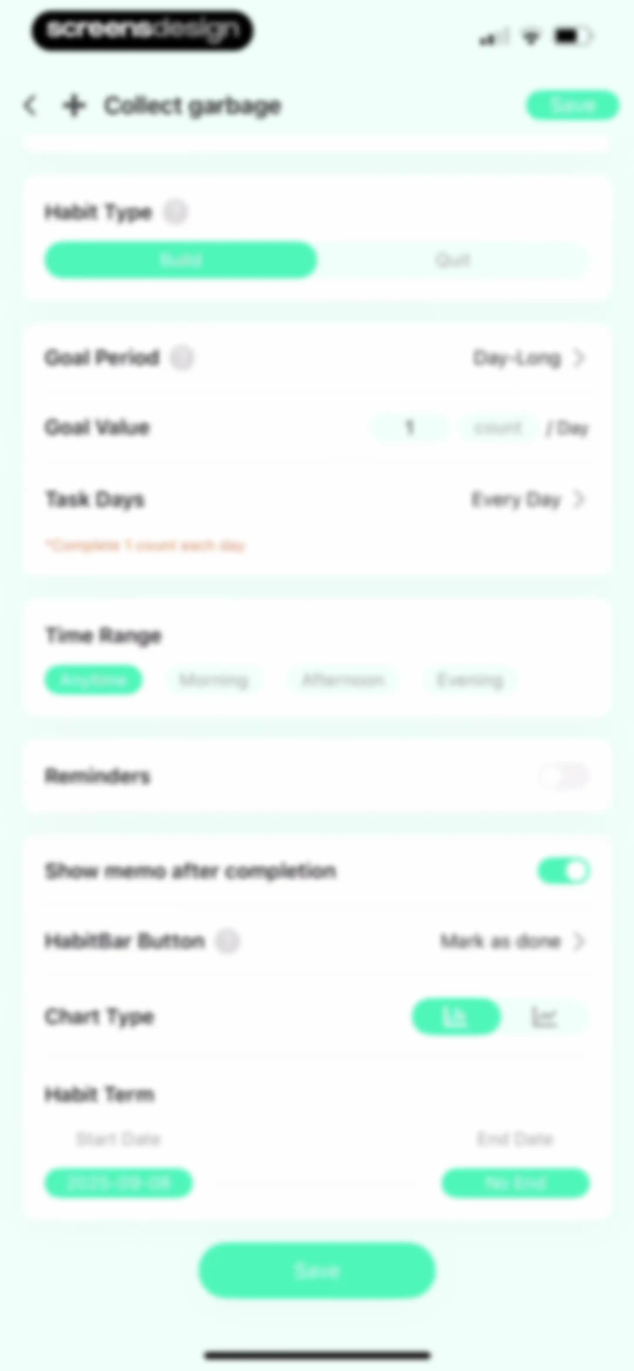 Habit Tracker screen 76