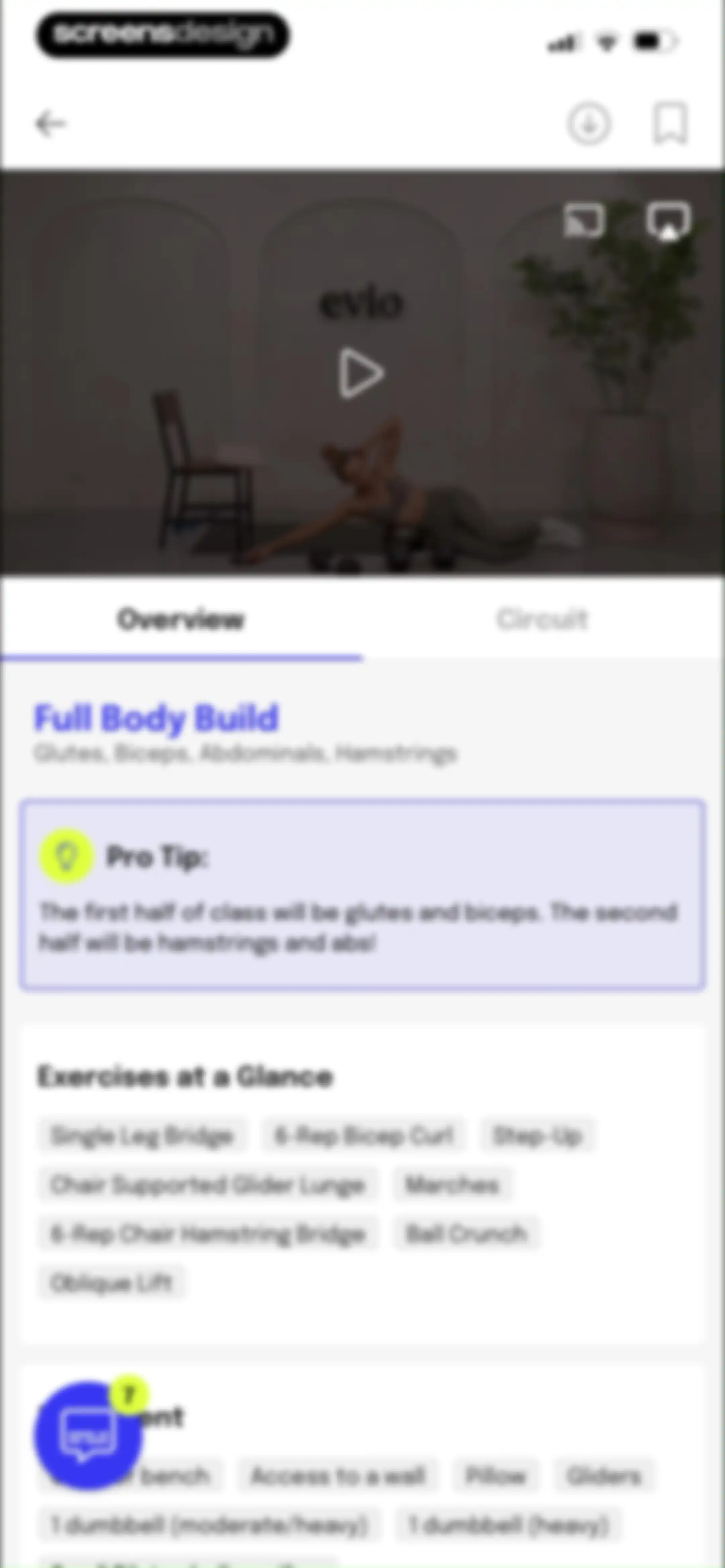 Evlo Fitness screen 54