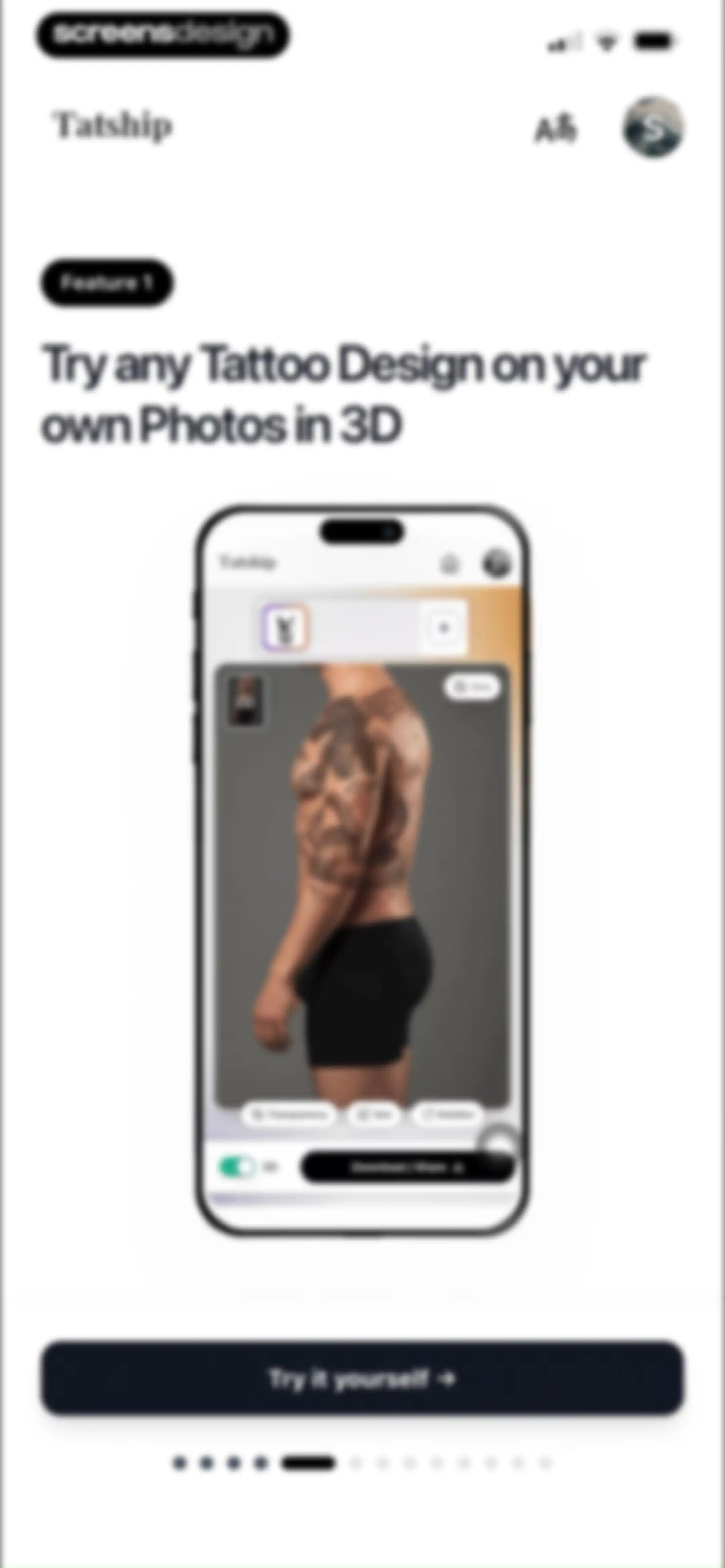 Tatship: Tattoo Design Try On screen 9