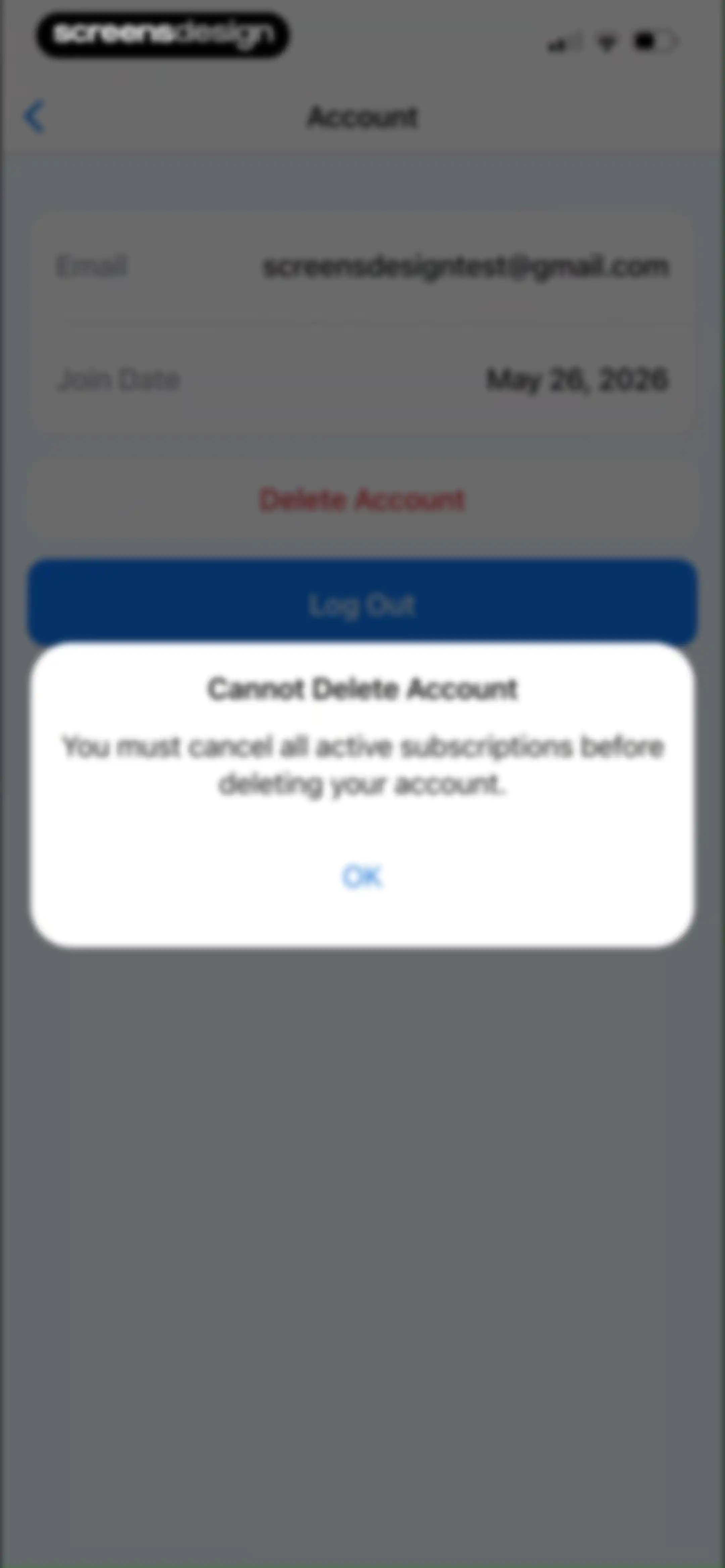Feenko: Cancel Subscription screen 65