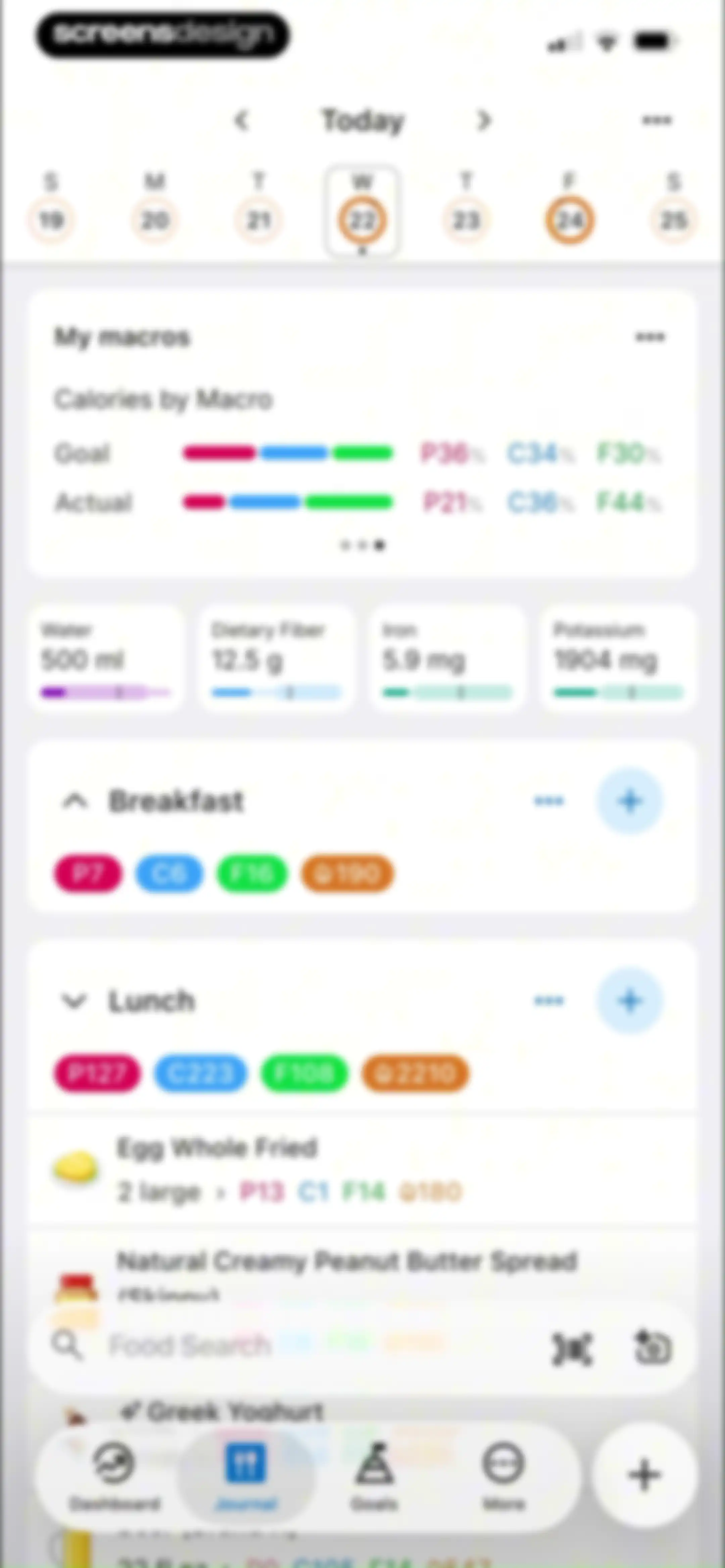 MacrosFirst - Macro Tracker screen 112