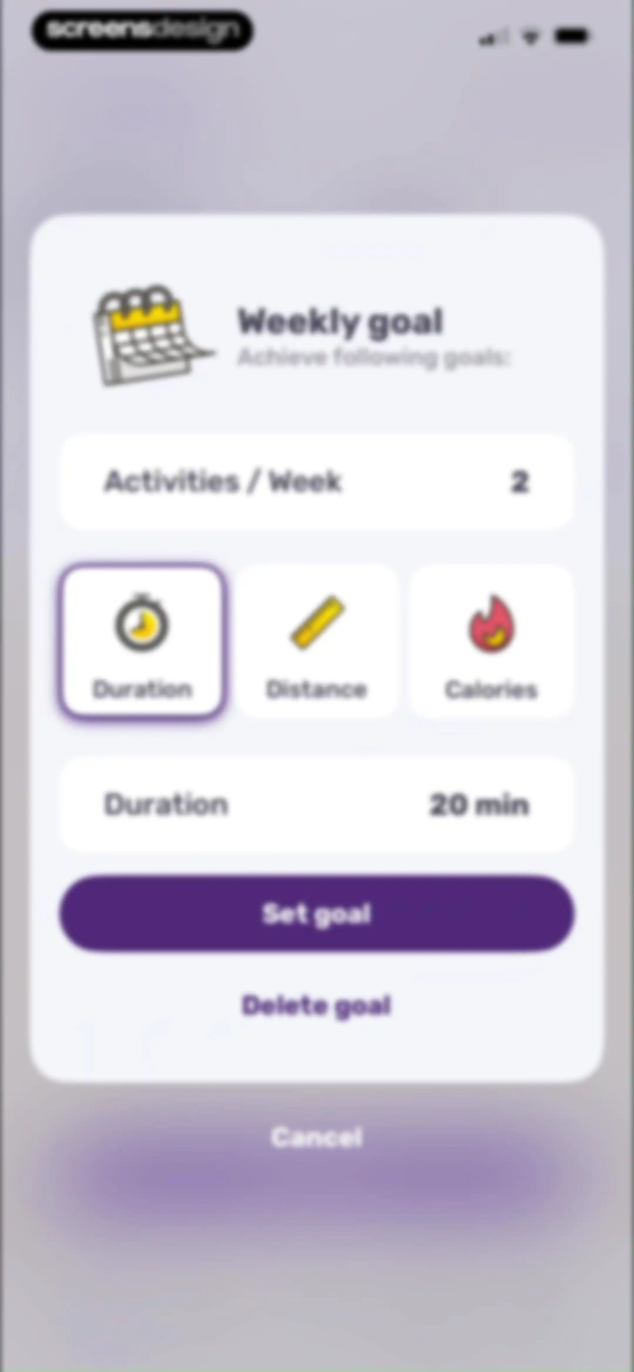 Running Tracker App – FITAPP screen 68