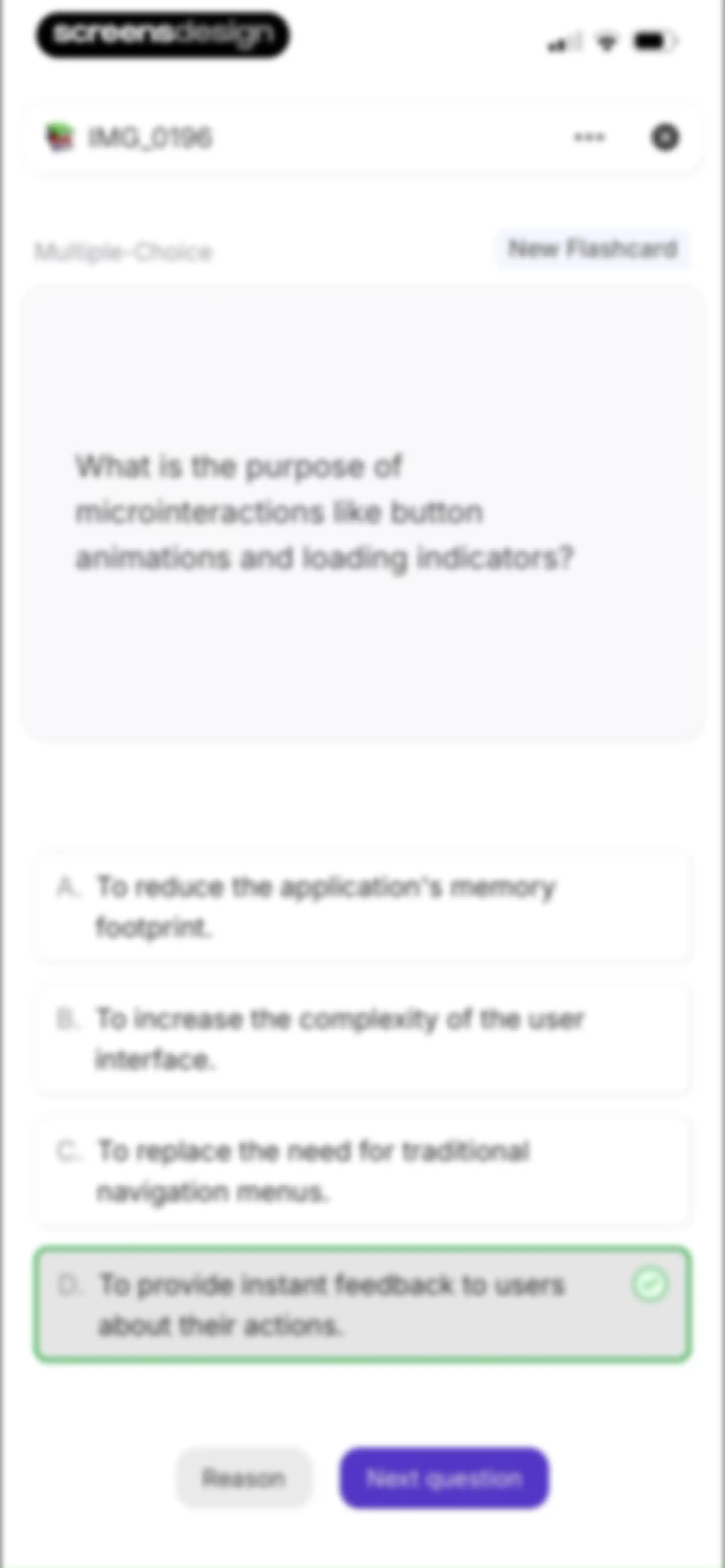Retain Cards: AI Flashcards screen 100