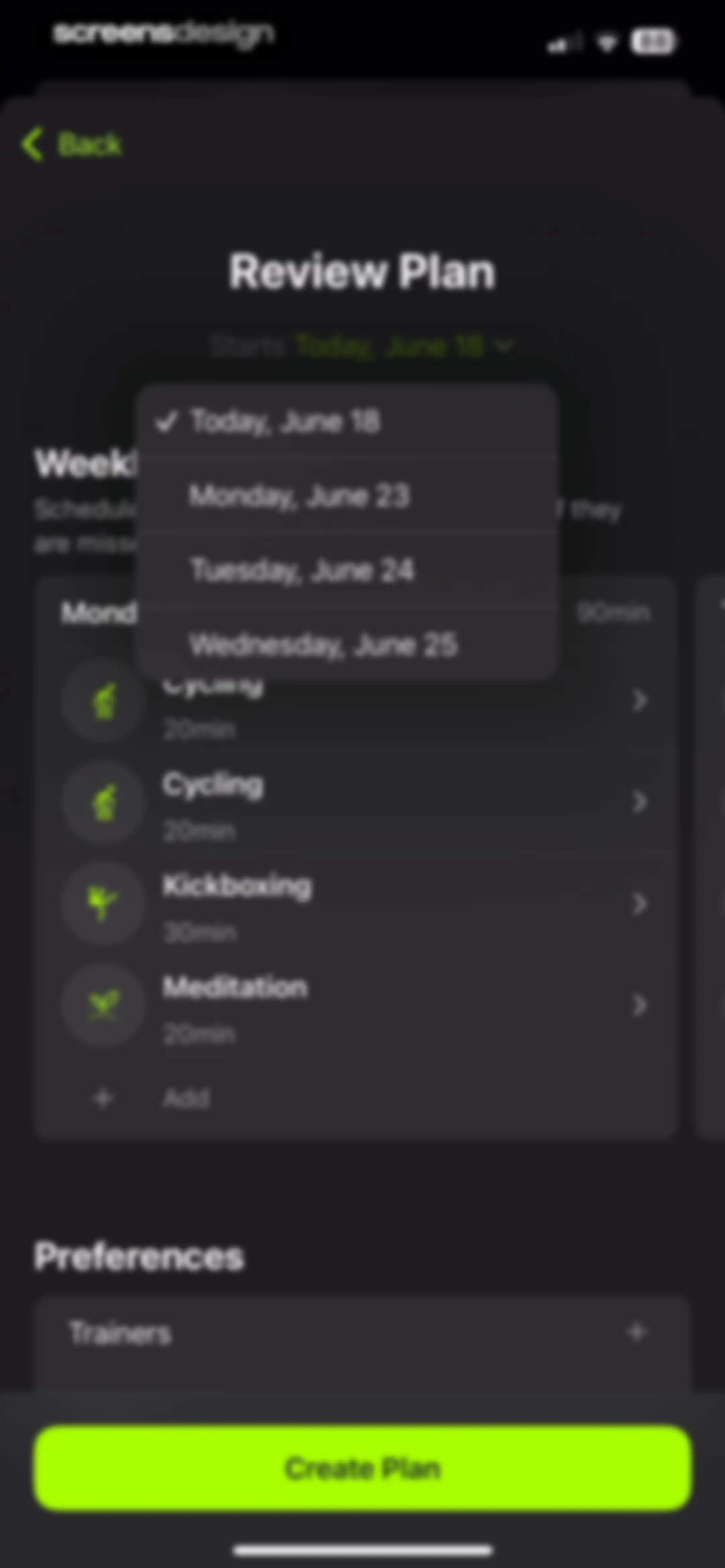 Apple Fitness screen 133
