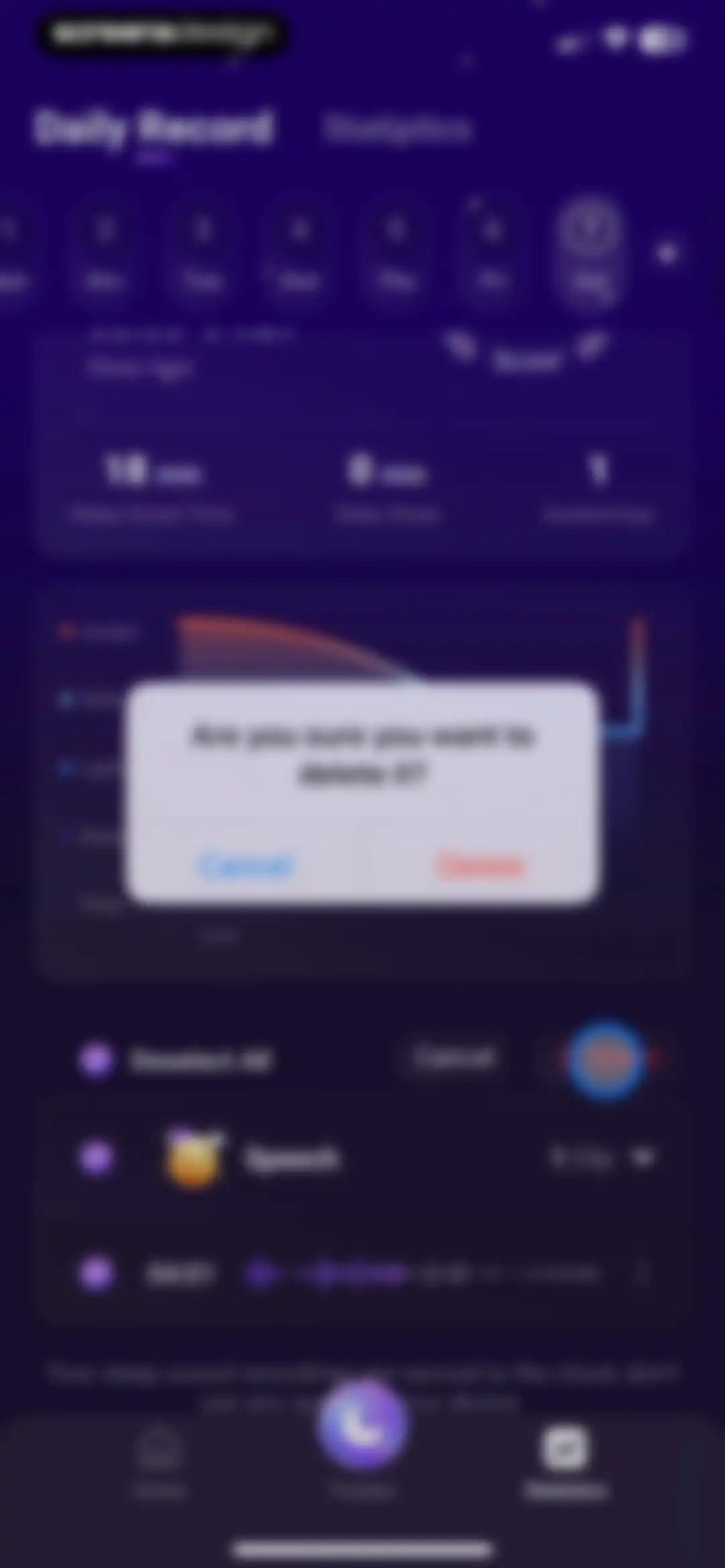 Sleep Well: Snore & Sleep Talk screen 74