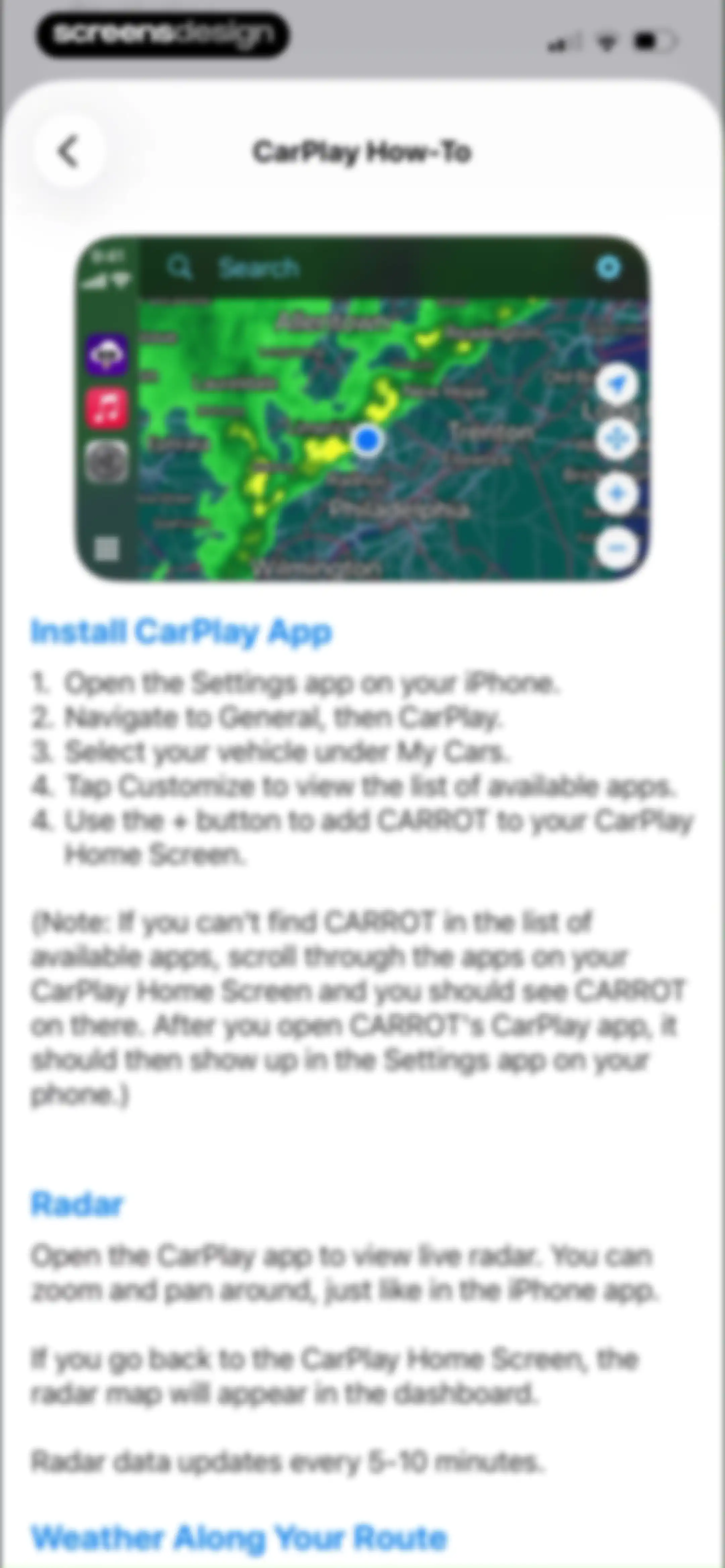 CARROT Weather: Alerts & Radar screen 153