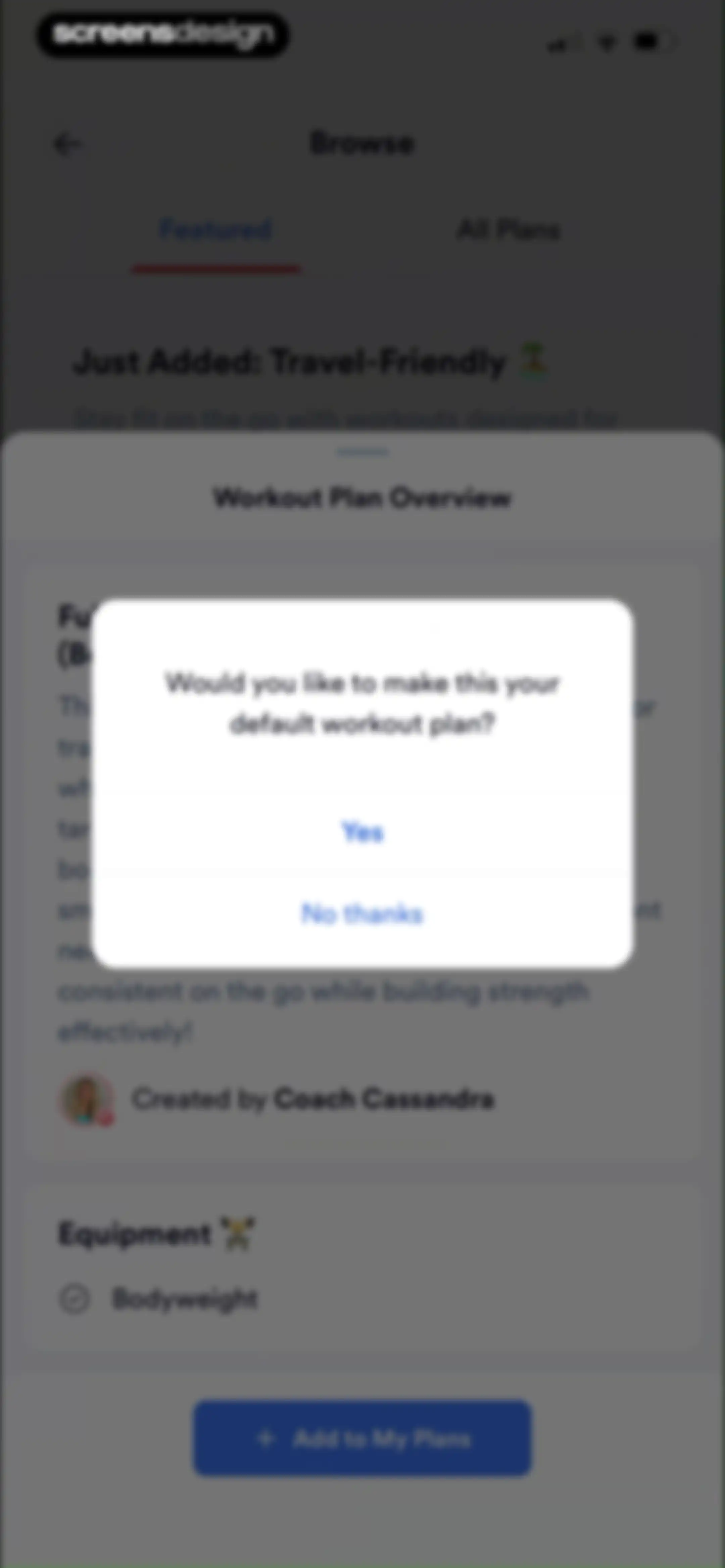 Caliber: Strength Training screen 126