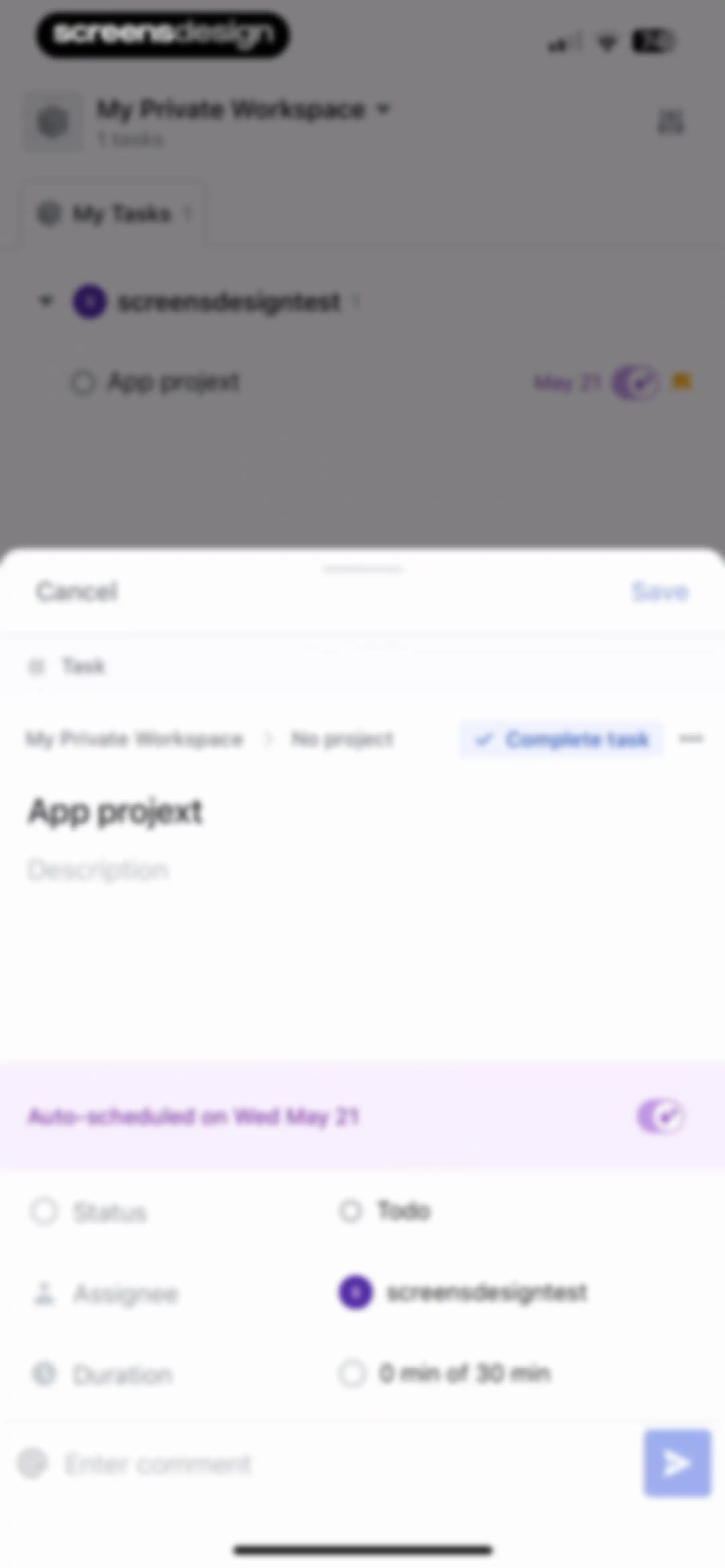 Motion: Tasks & AI Scheduling screen 84