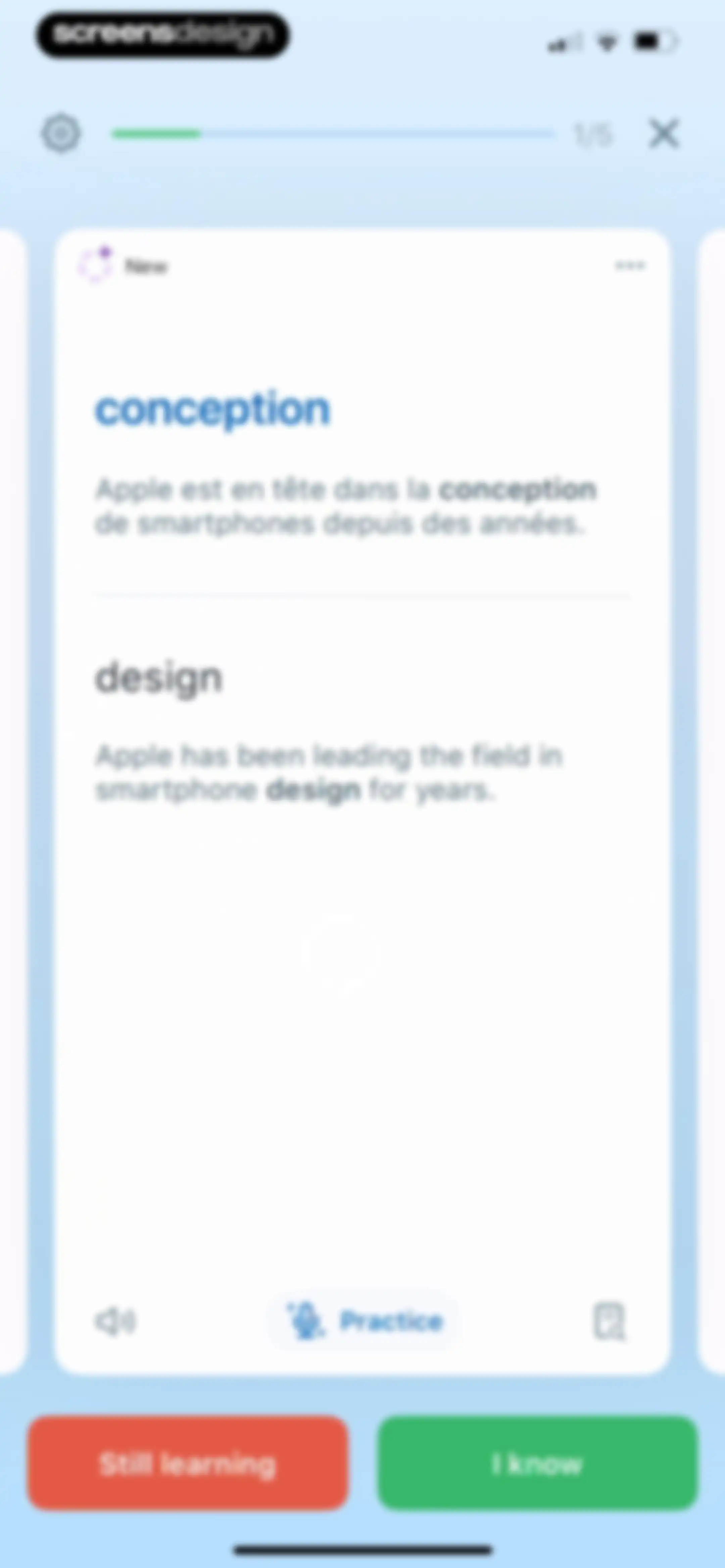 Reverso translate and learn screen 111