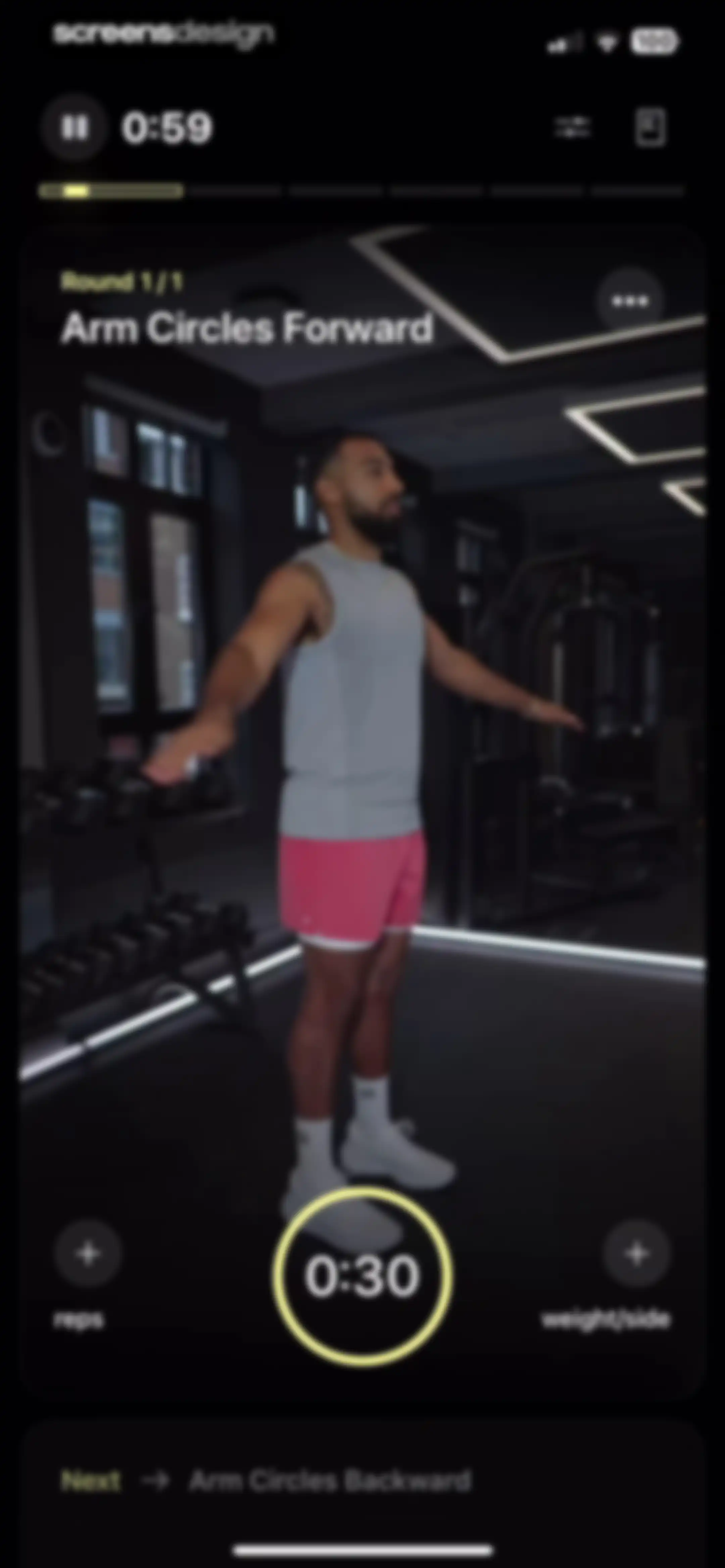 Peloton Strength+ screen 64