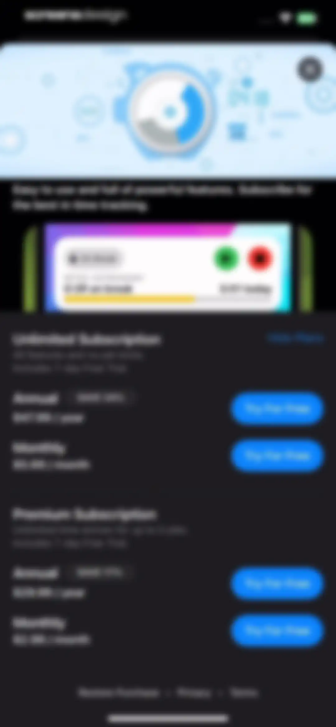 Hours Tracker: Time Tracking screen 3