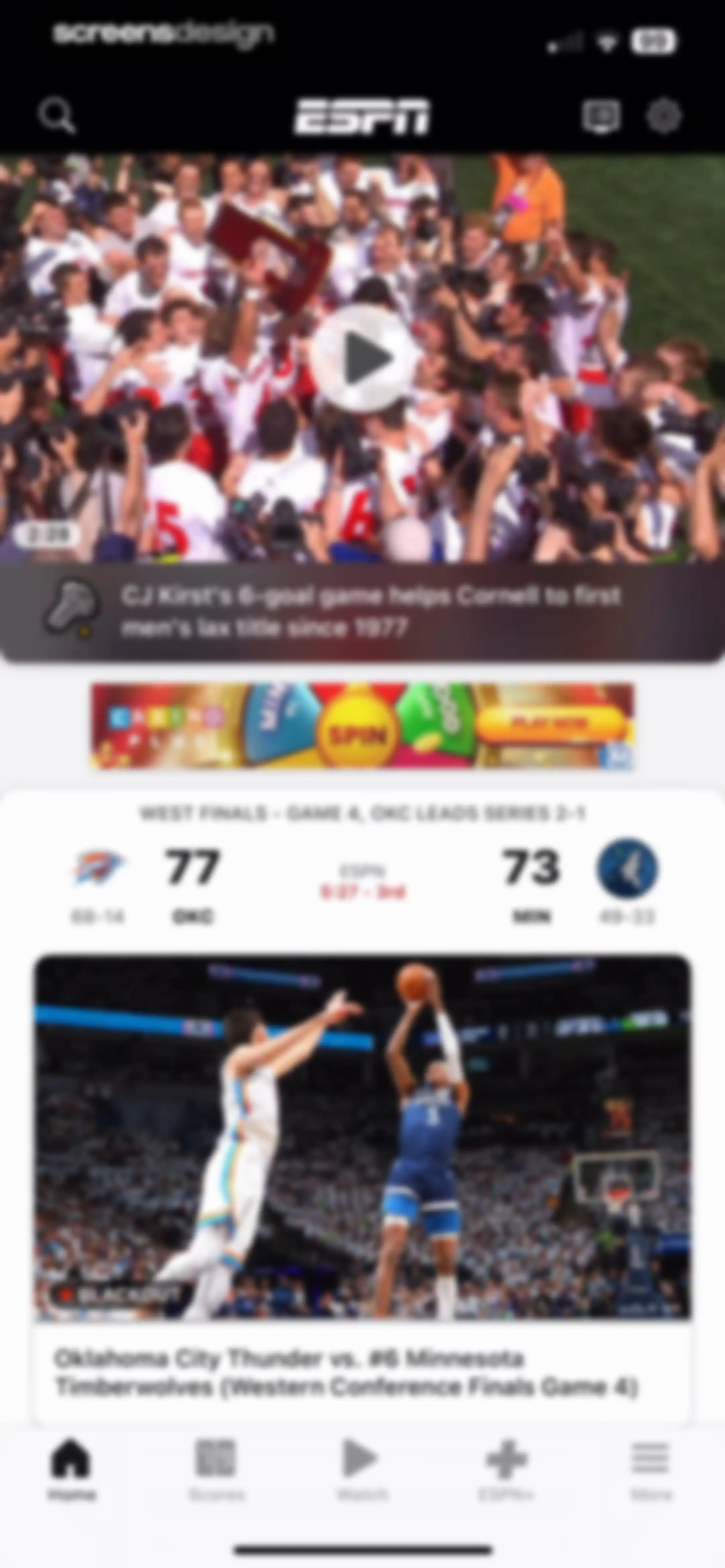 ESPN: Live Sports & Scores screen 13