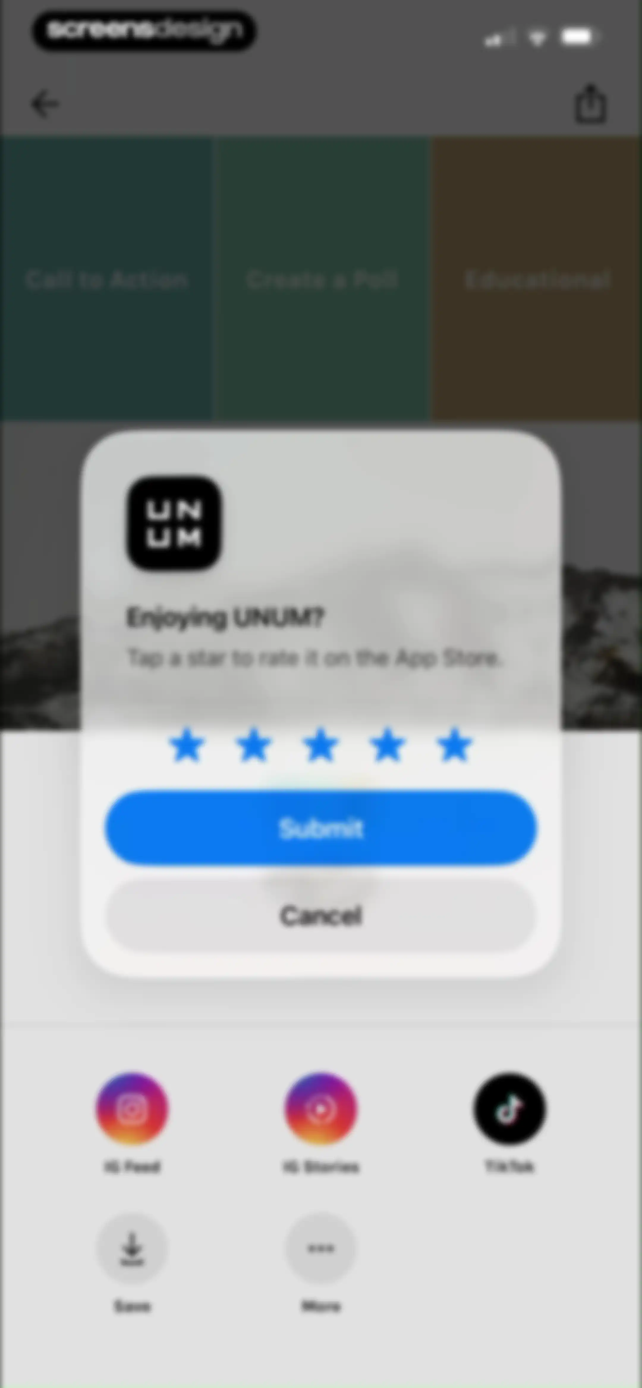 UNUM — Layout & Feed Preview screen 76