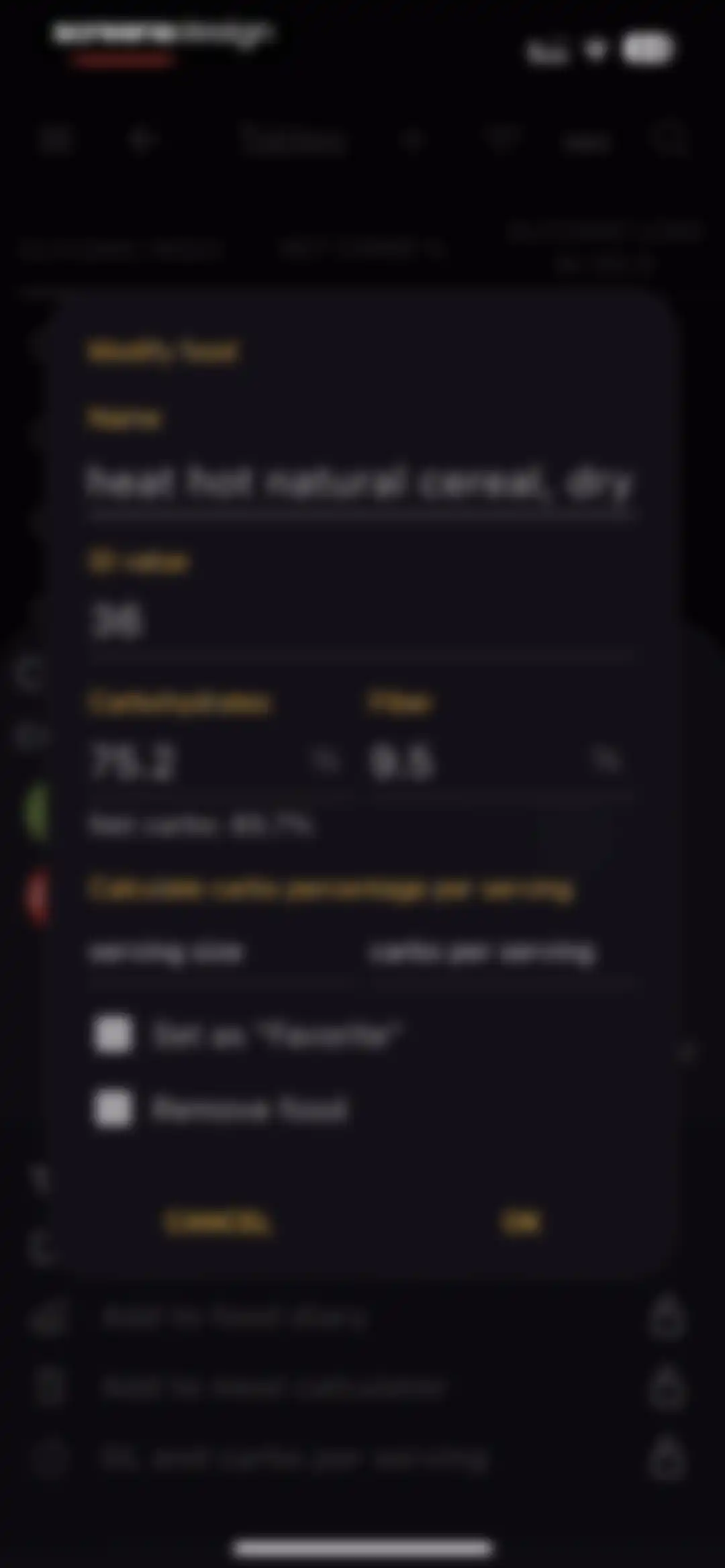 Glycemic Index Load Net Carbs screen 19