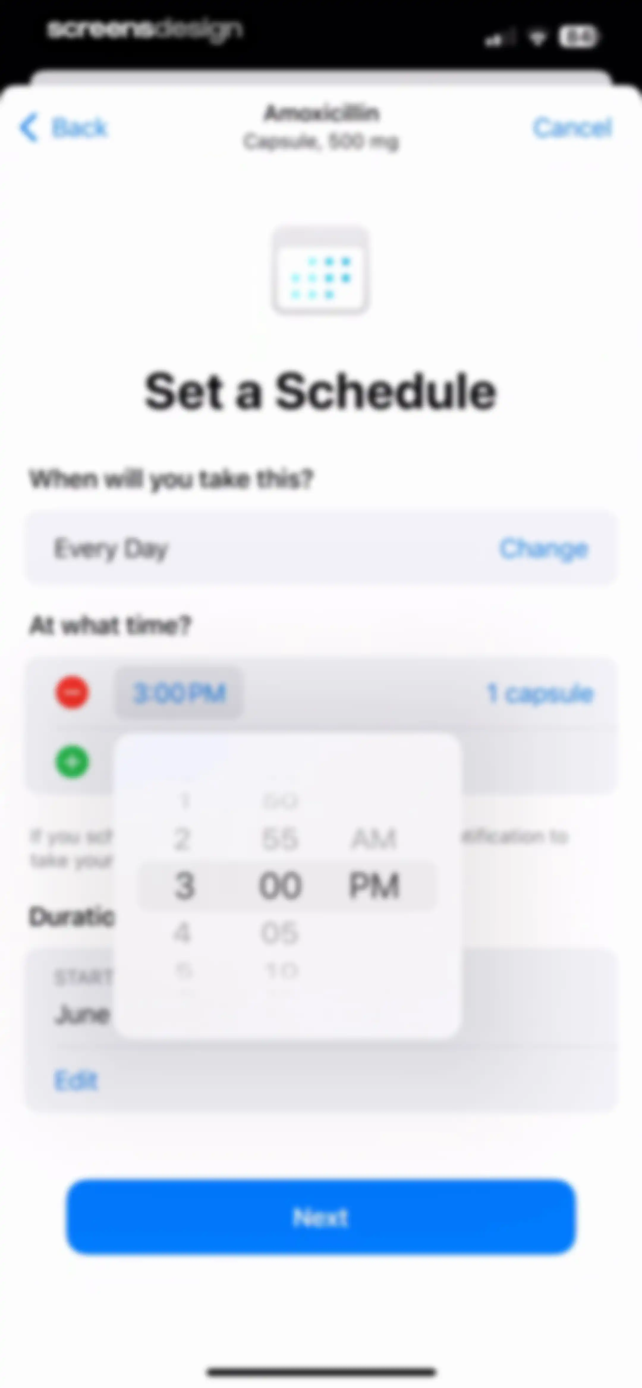 Apple Health screen 121