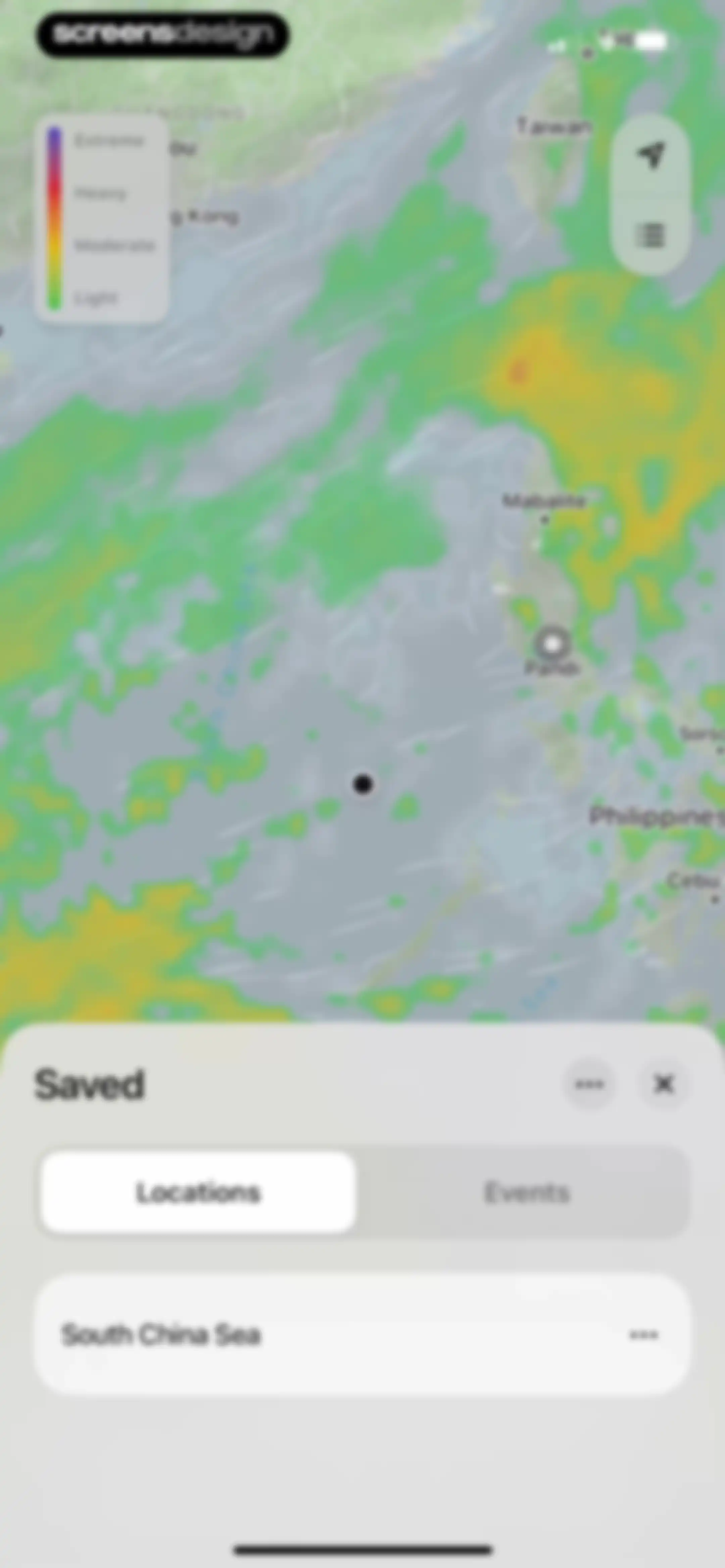 Element: Weather Radar screen 32