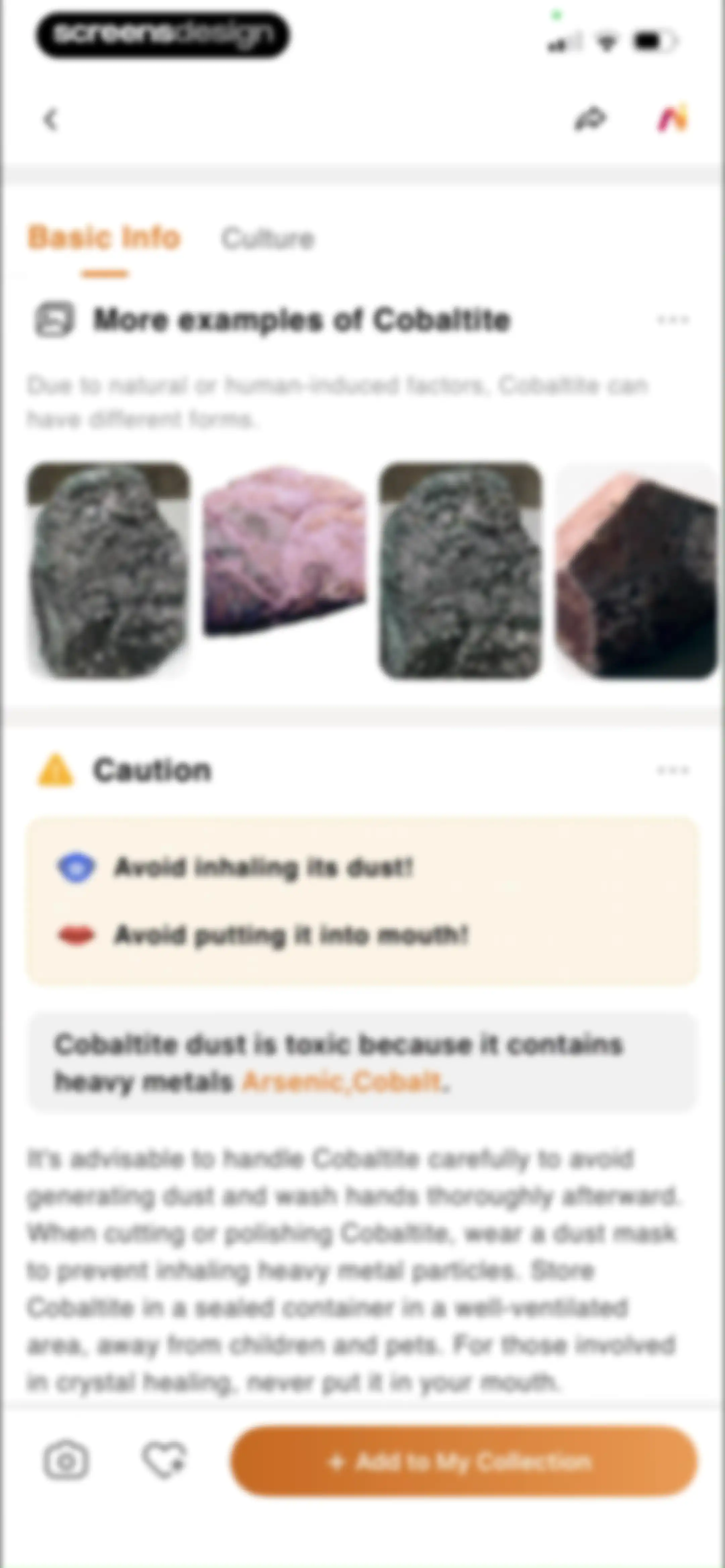 Rock Identifier: Stone ID screen 32