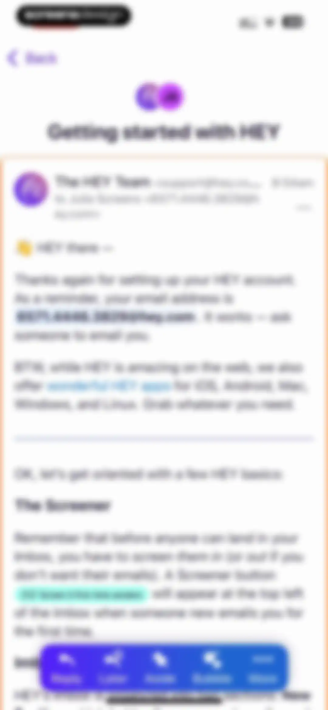 HEY Email screen 10