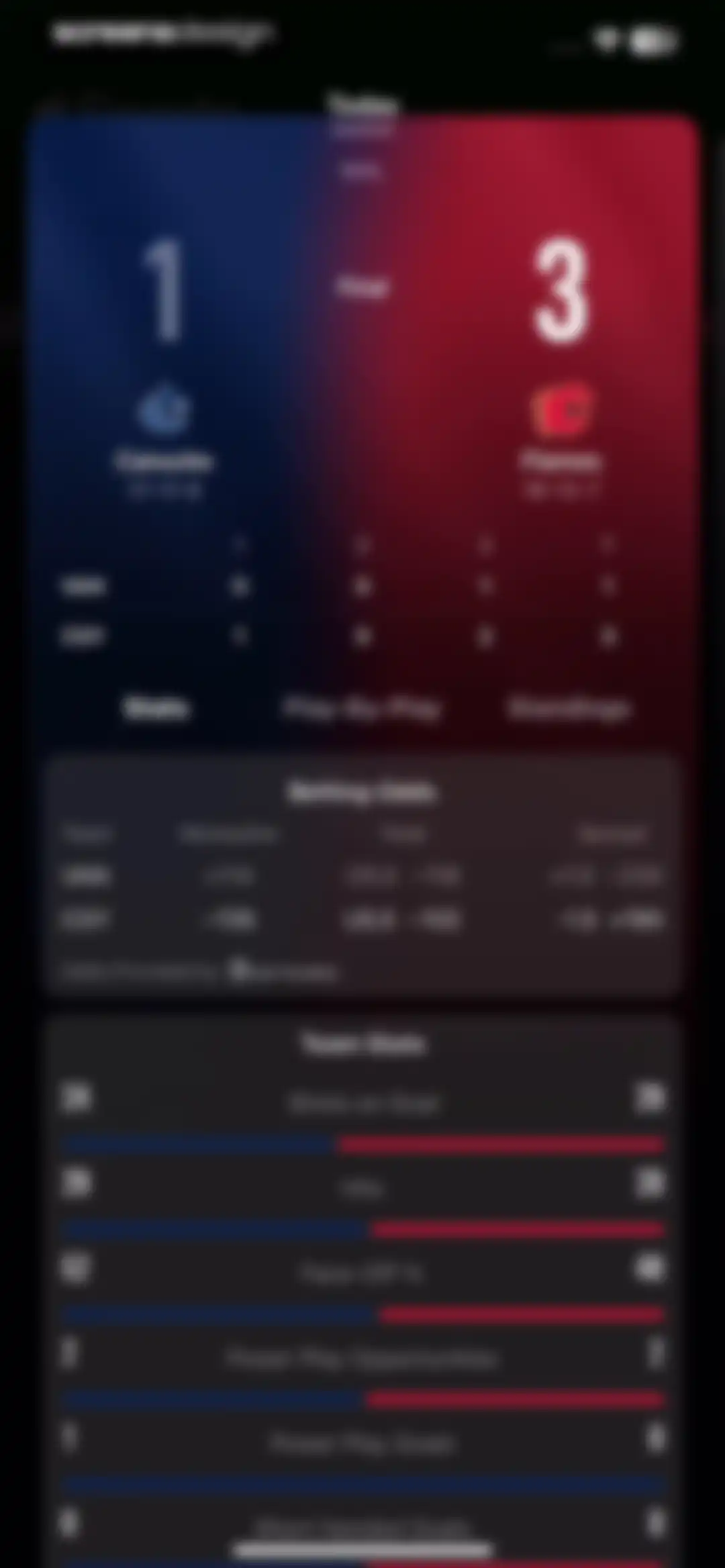 Apple Sports screen 3