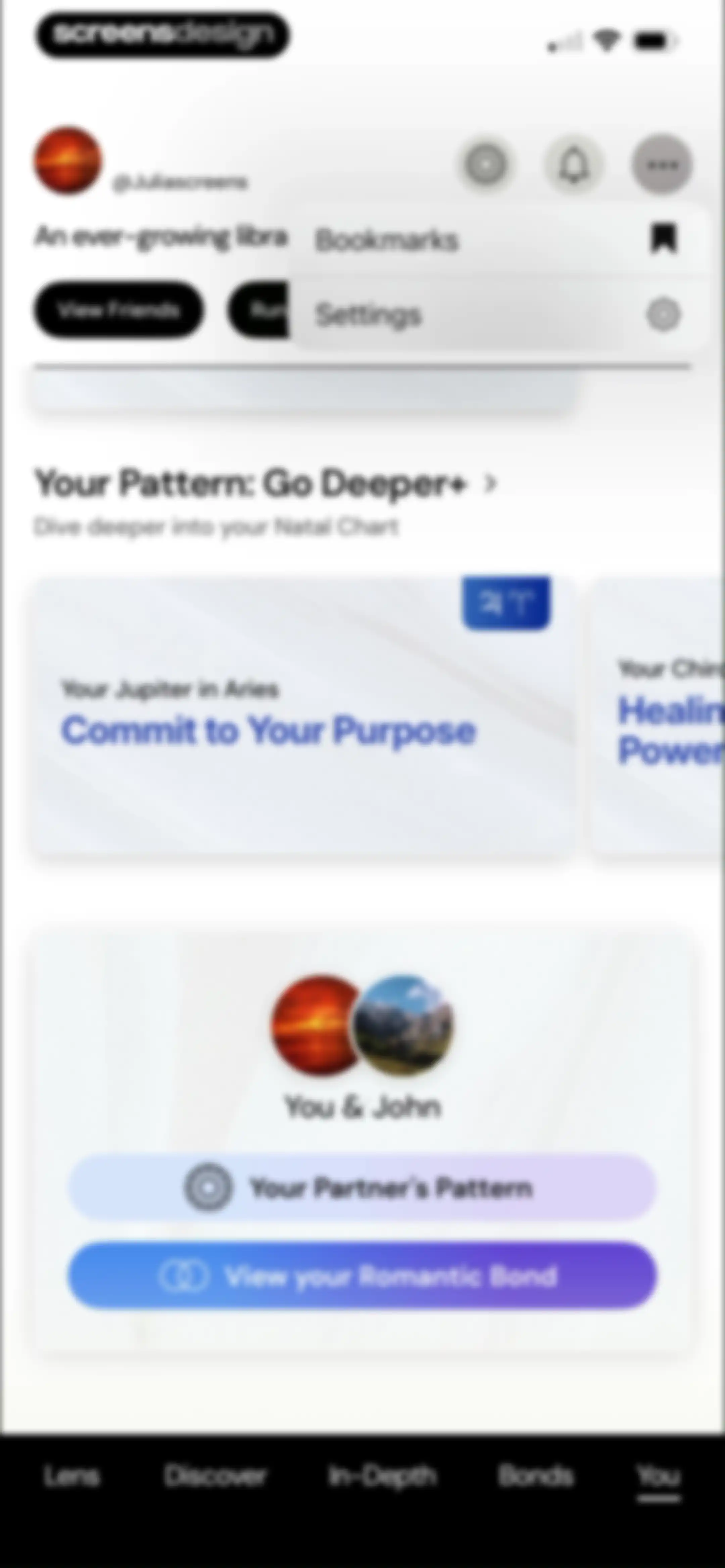 The Pattern: Astrology screen 109