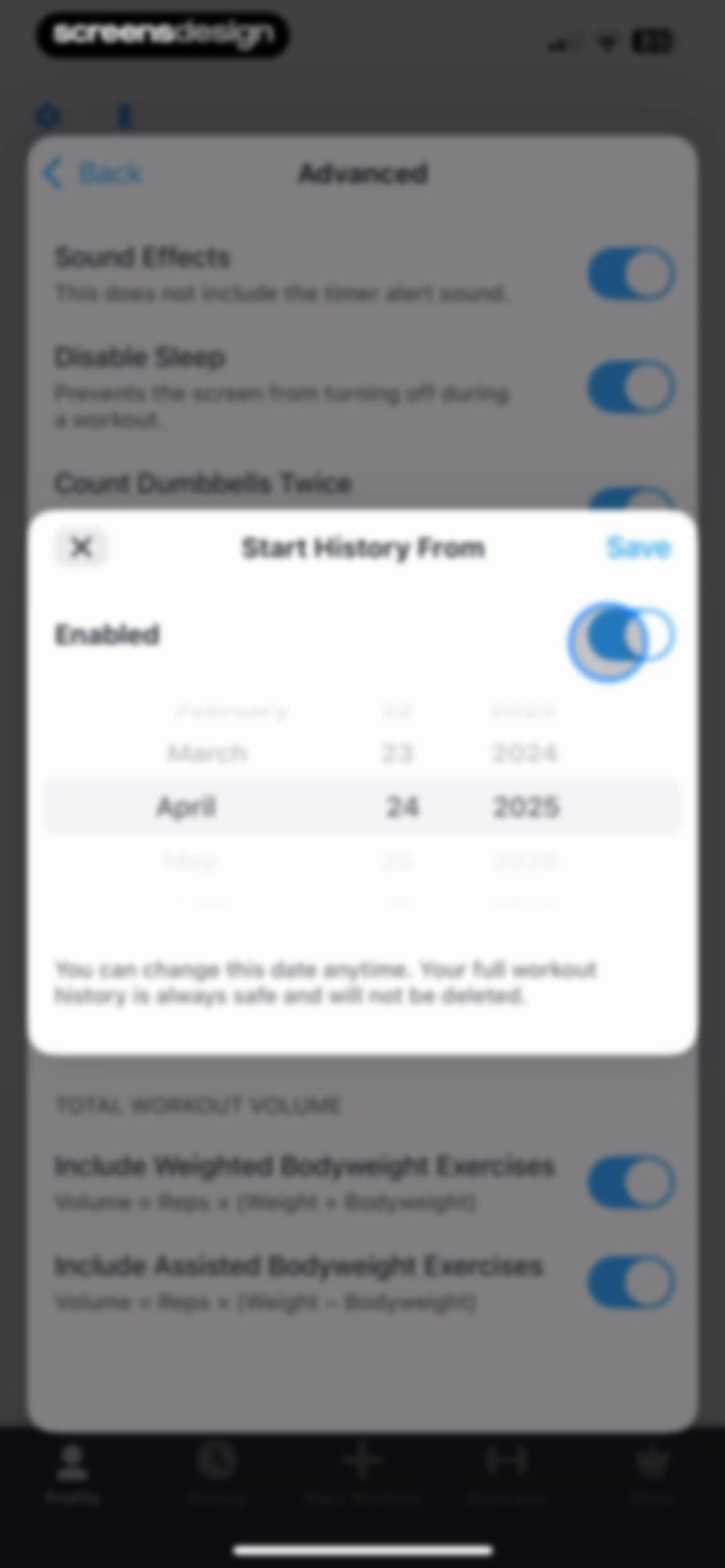 Strong Workout Tracker Gym Log screen 135