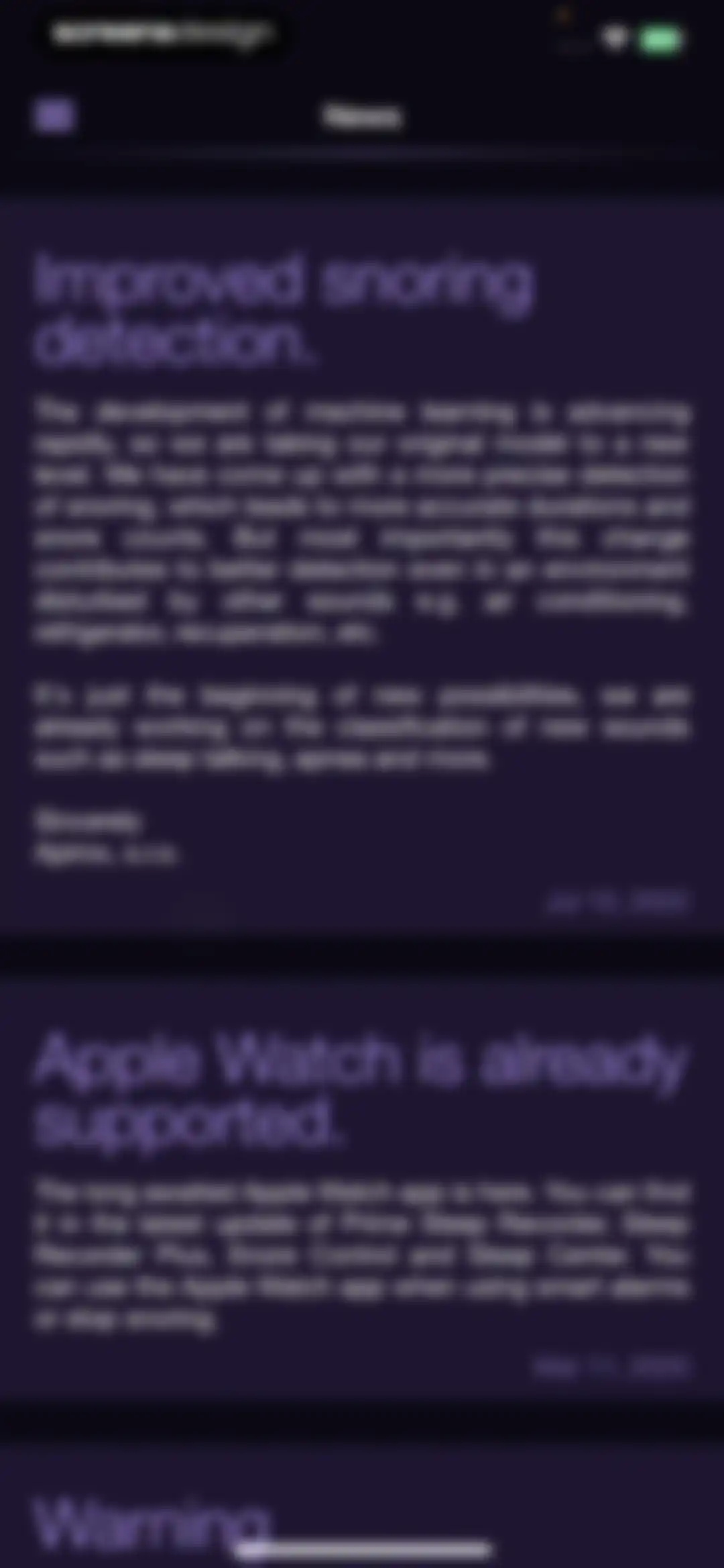 Noxogy Sleep Tracker screen 61