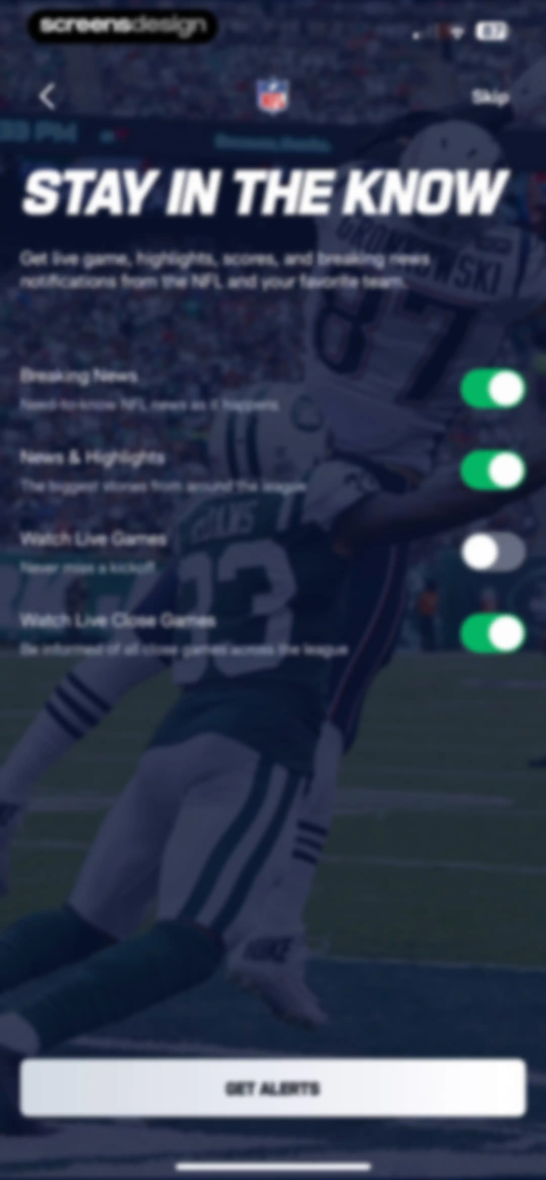 NFL screen 12
