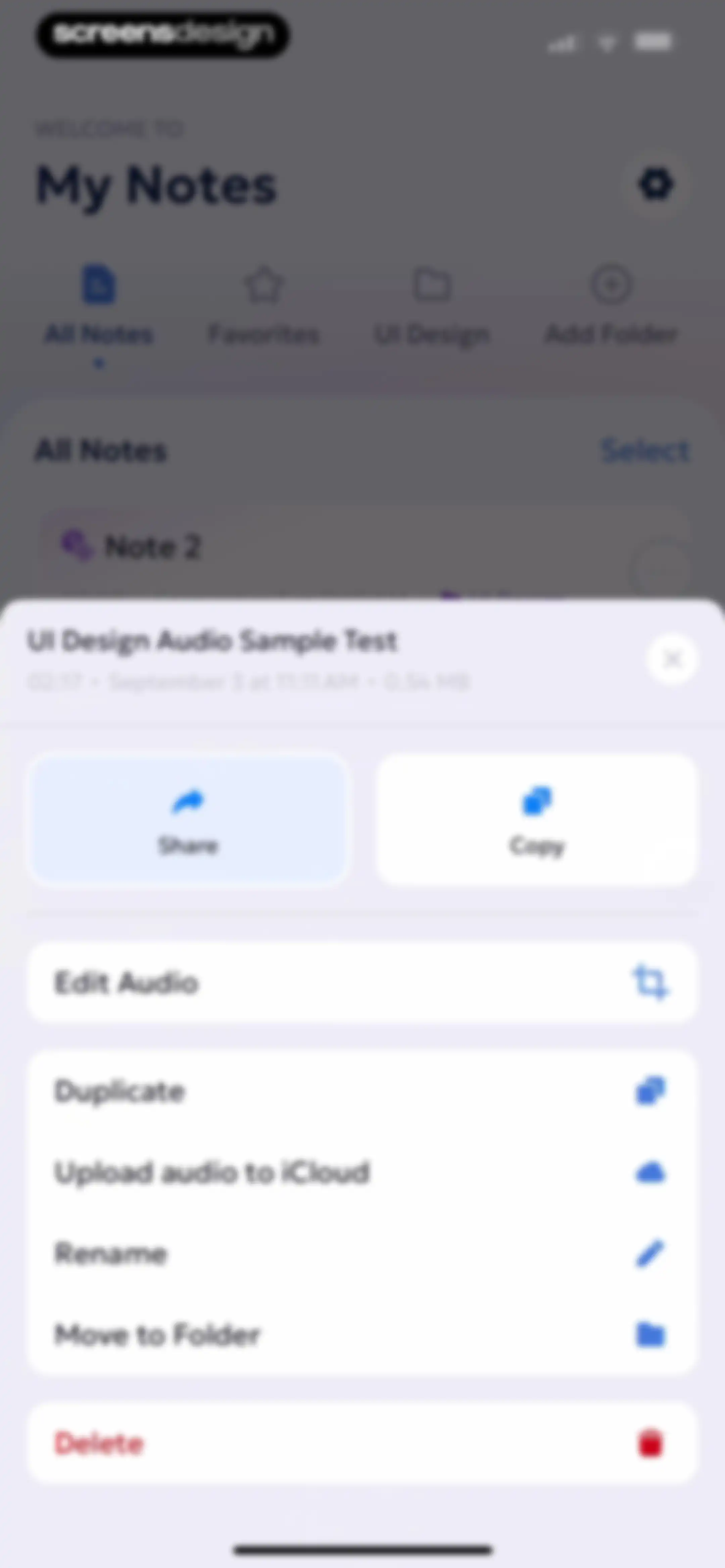 AI Summary - Meeting Notes screen 76