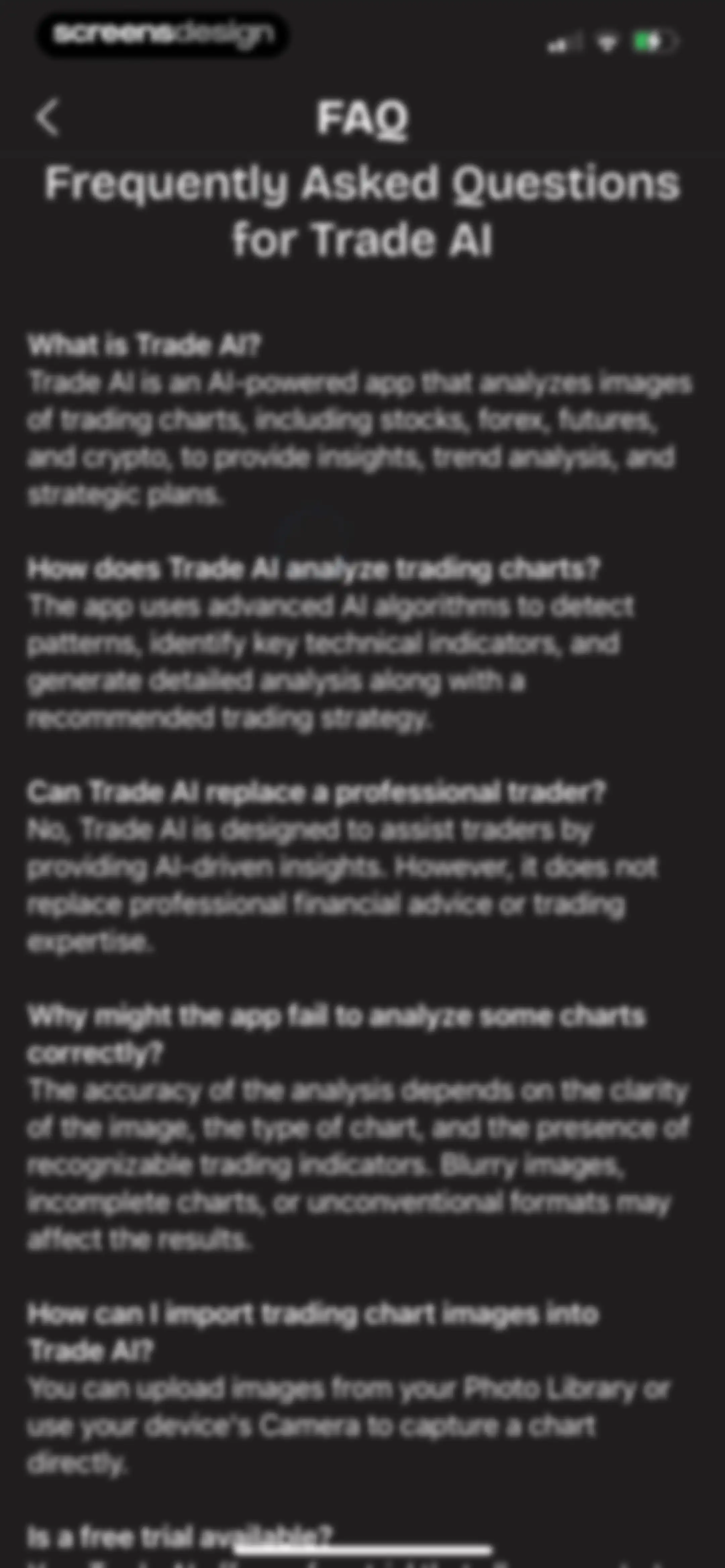 Trade AI: Chart AI Analysis screen 60