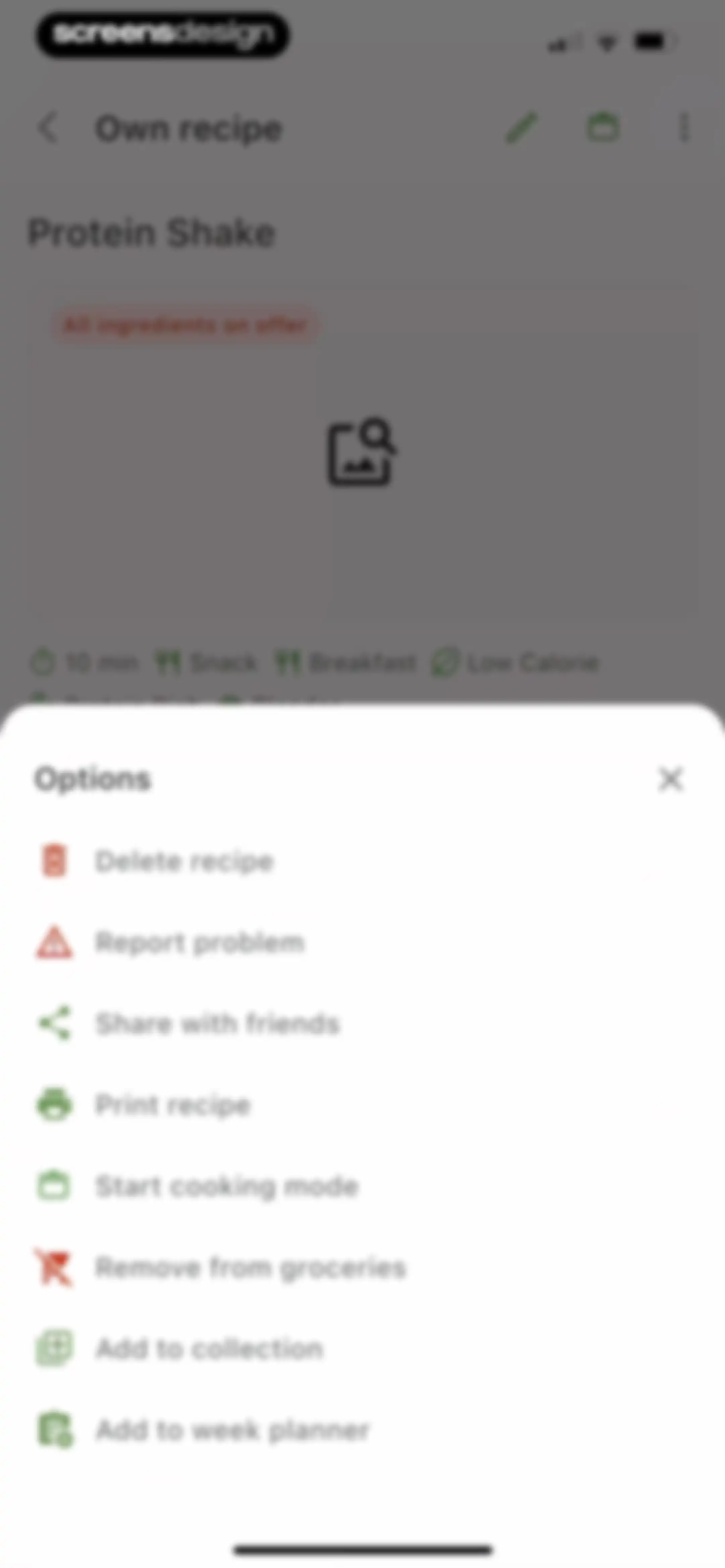 All My Meals - Keep Recipes screen 49