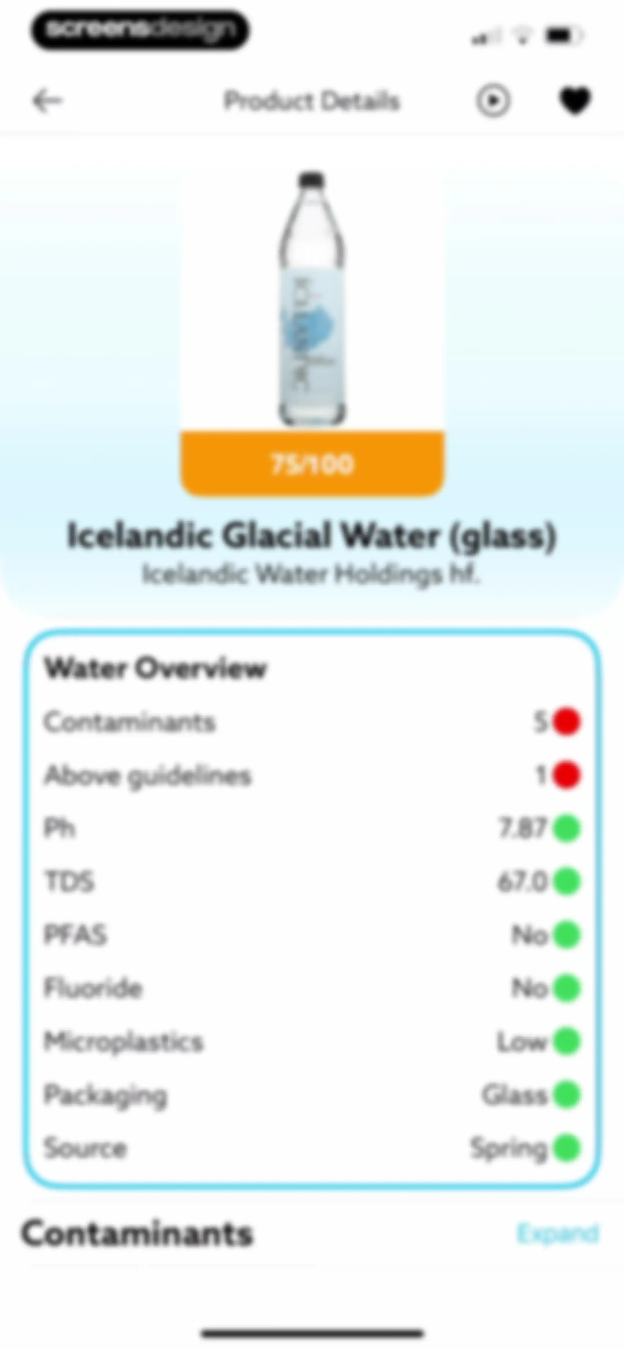 H20Score - Water Rankings screen 44