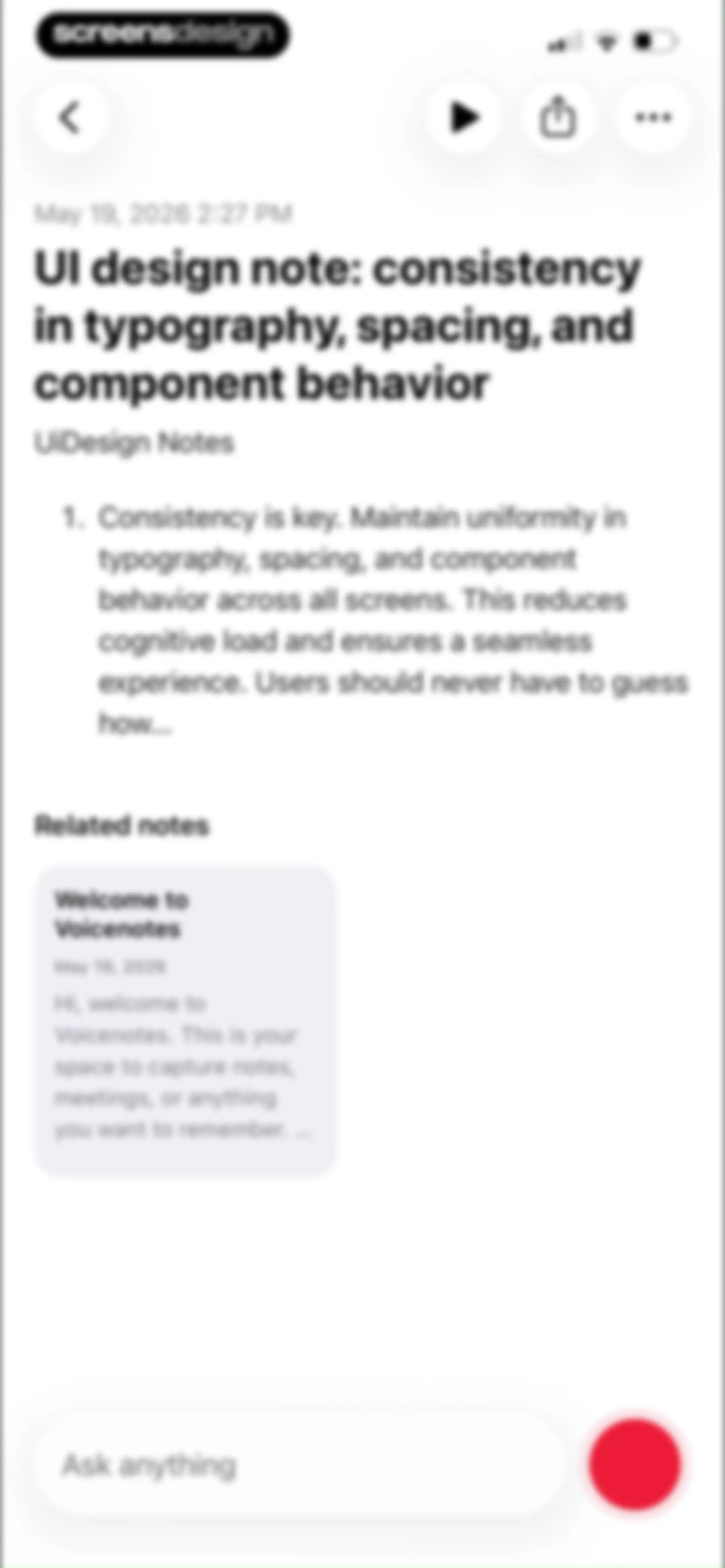 Voicenotes AI Notes & Meetings screen 30