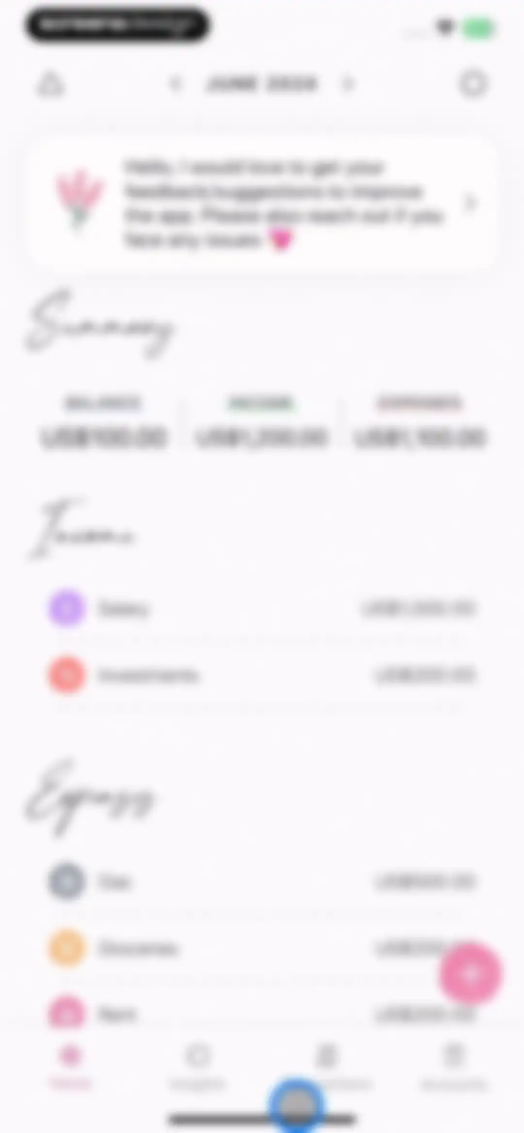 Budget Planner App - Fleur screen 14