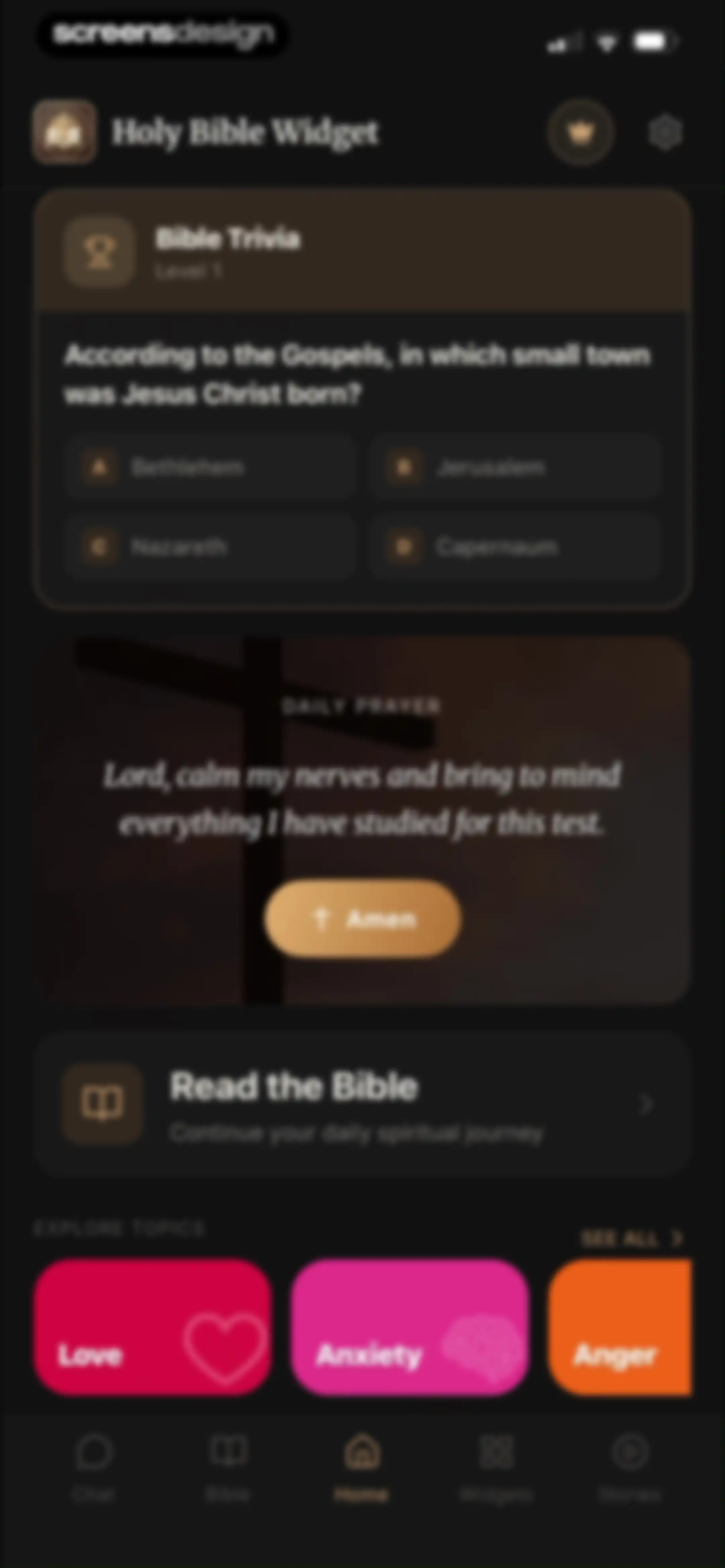 Holy Bible Widget: Daily Verse screen 74