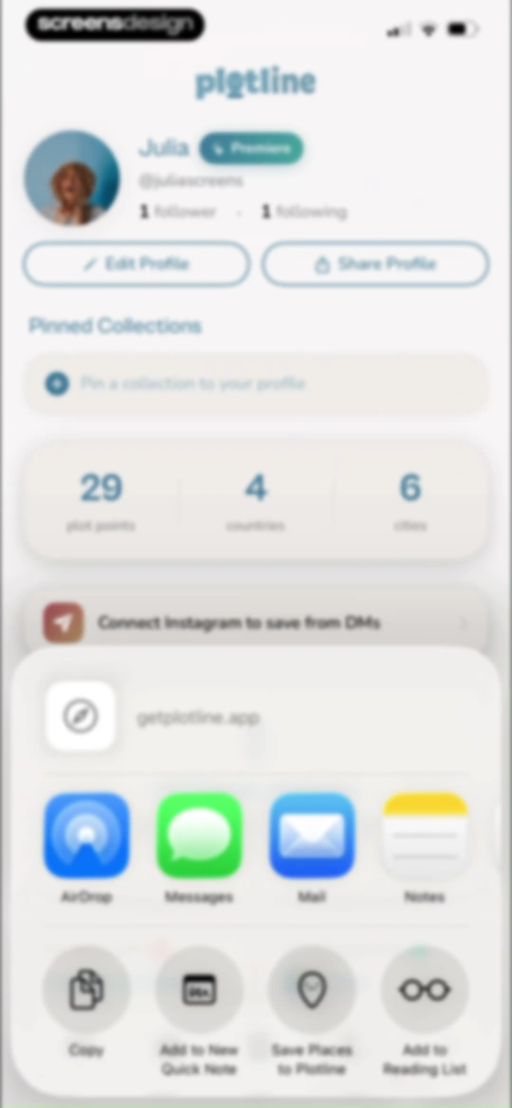 Plotline: Travel Map & Planner screen 125
