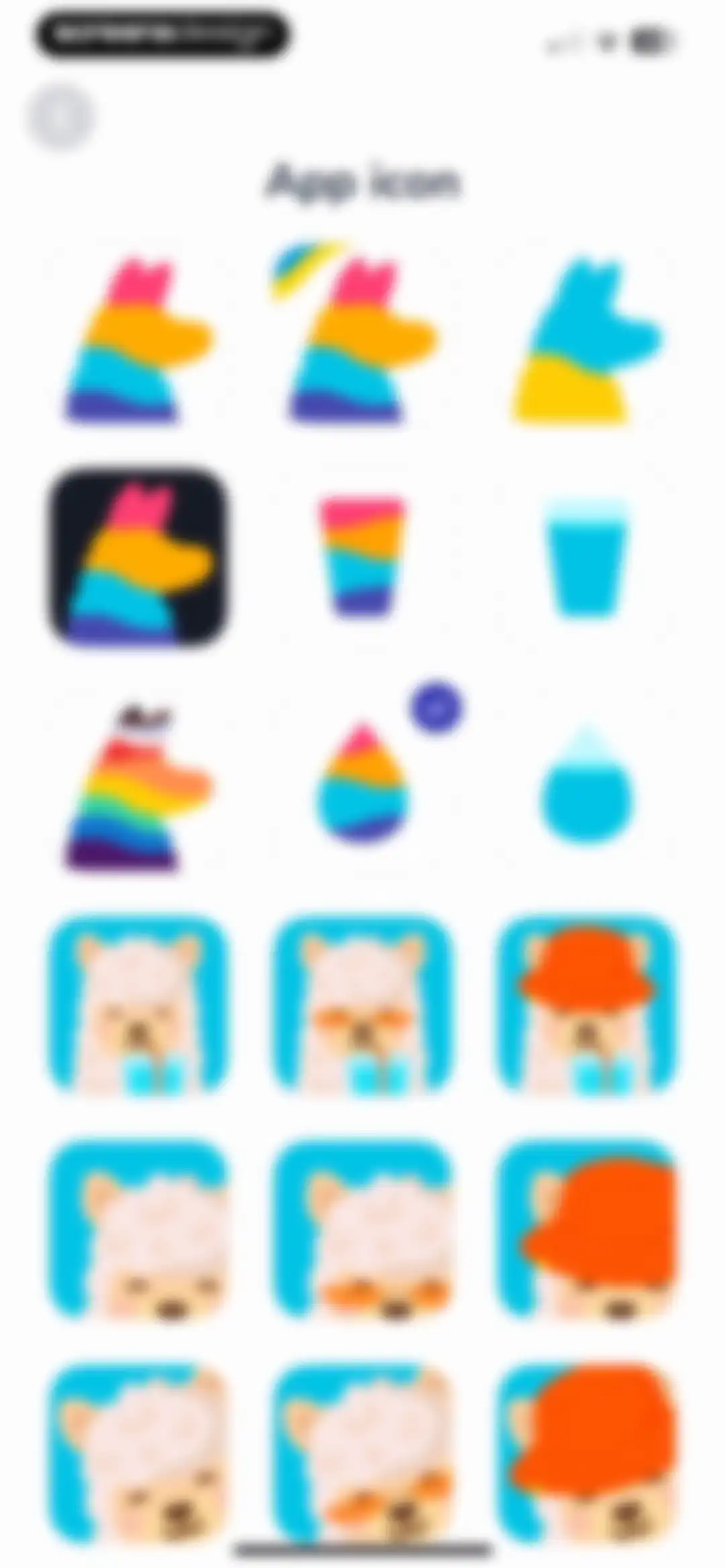 Water tracker Waterllama screen 85