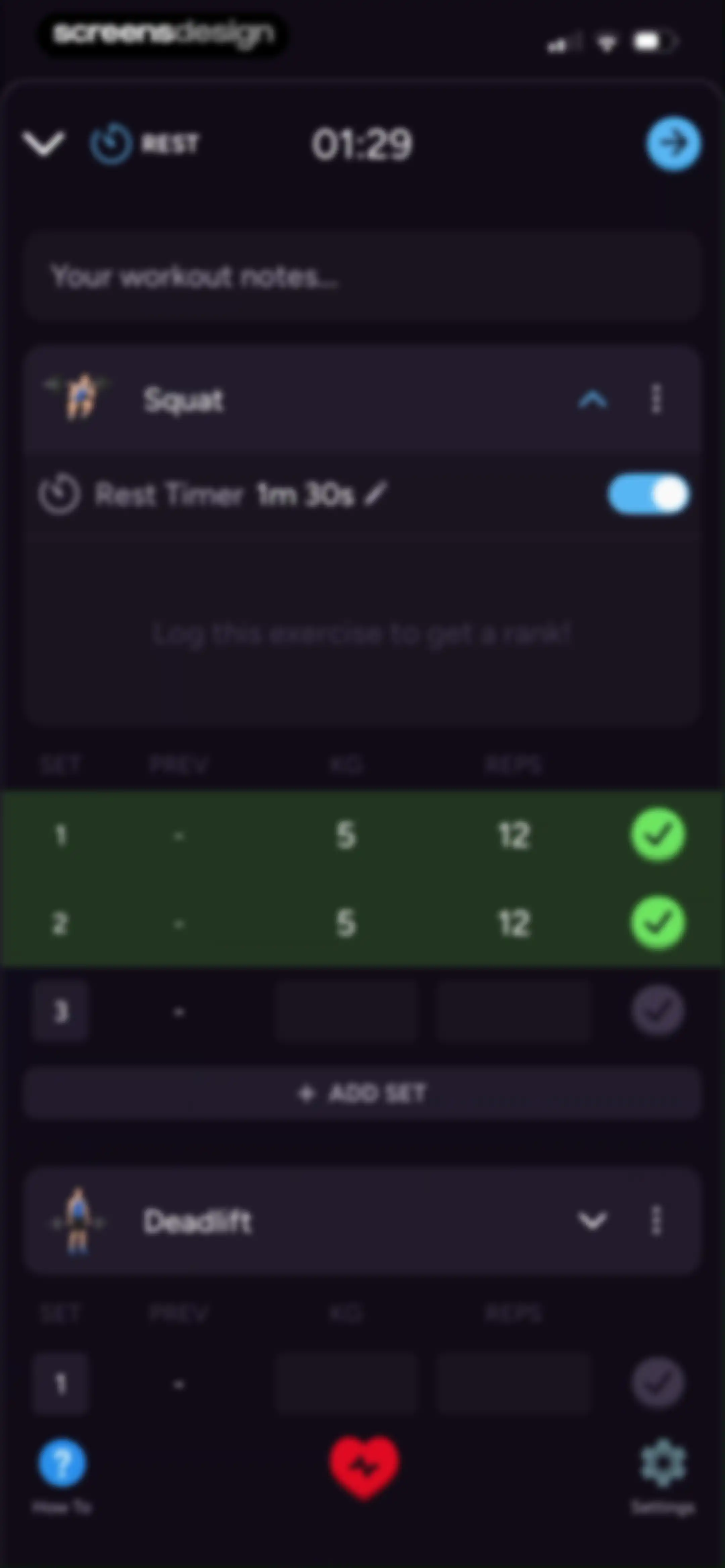 Liftoff - Ranked Gym Workouts screen 116