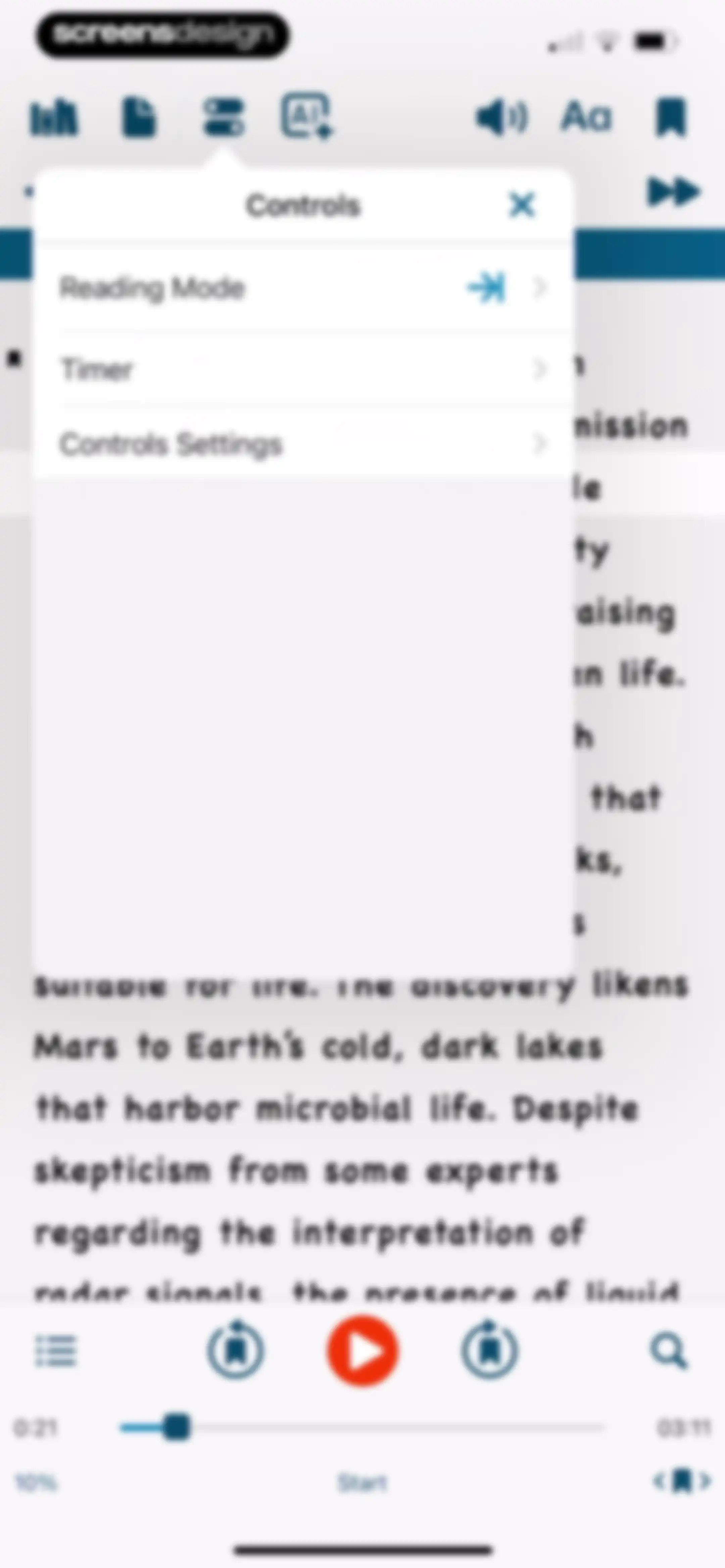 Voice Dream - Natural Reader screen 55